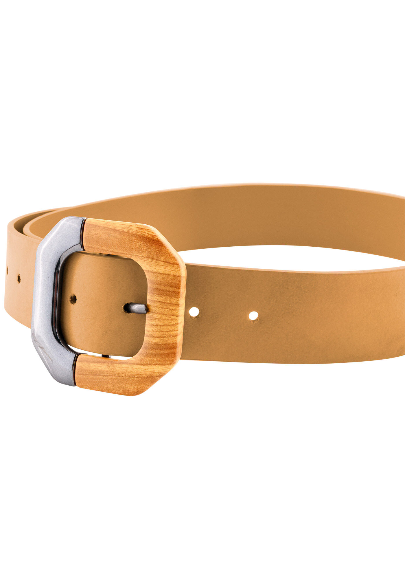 Cinto Cintura em Couro com Fivela Geom&eacute;trica, , large.