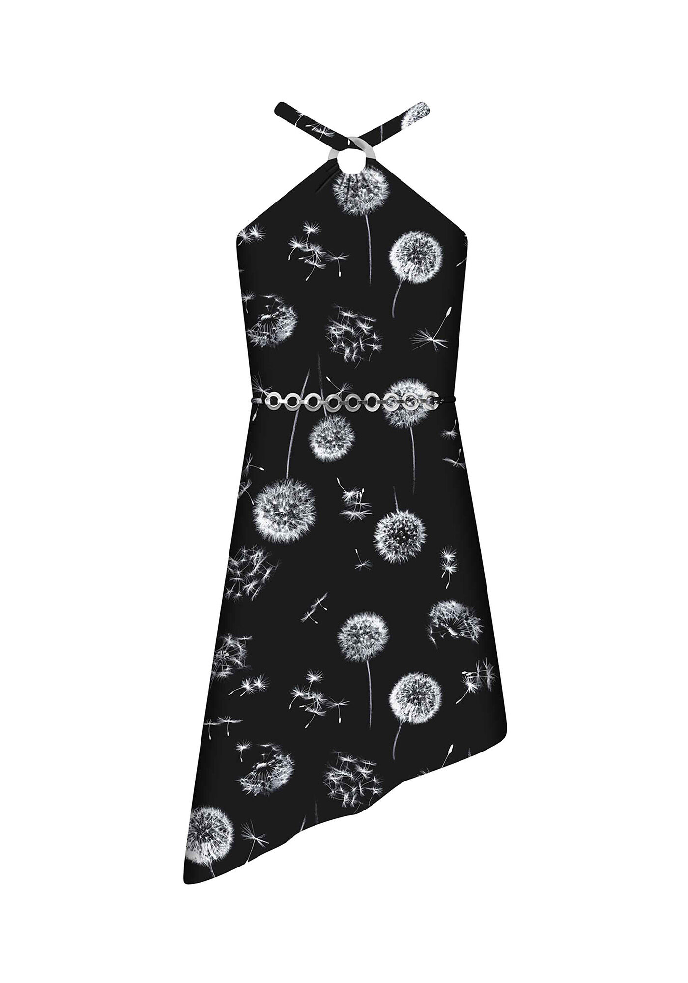 Vestido Midi Tecido Crepe Chiffon Midi, , large.