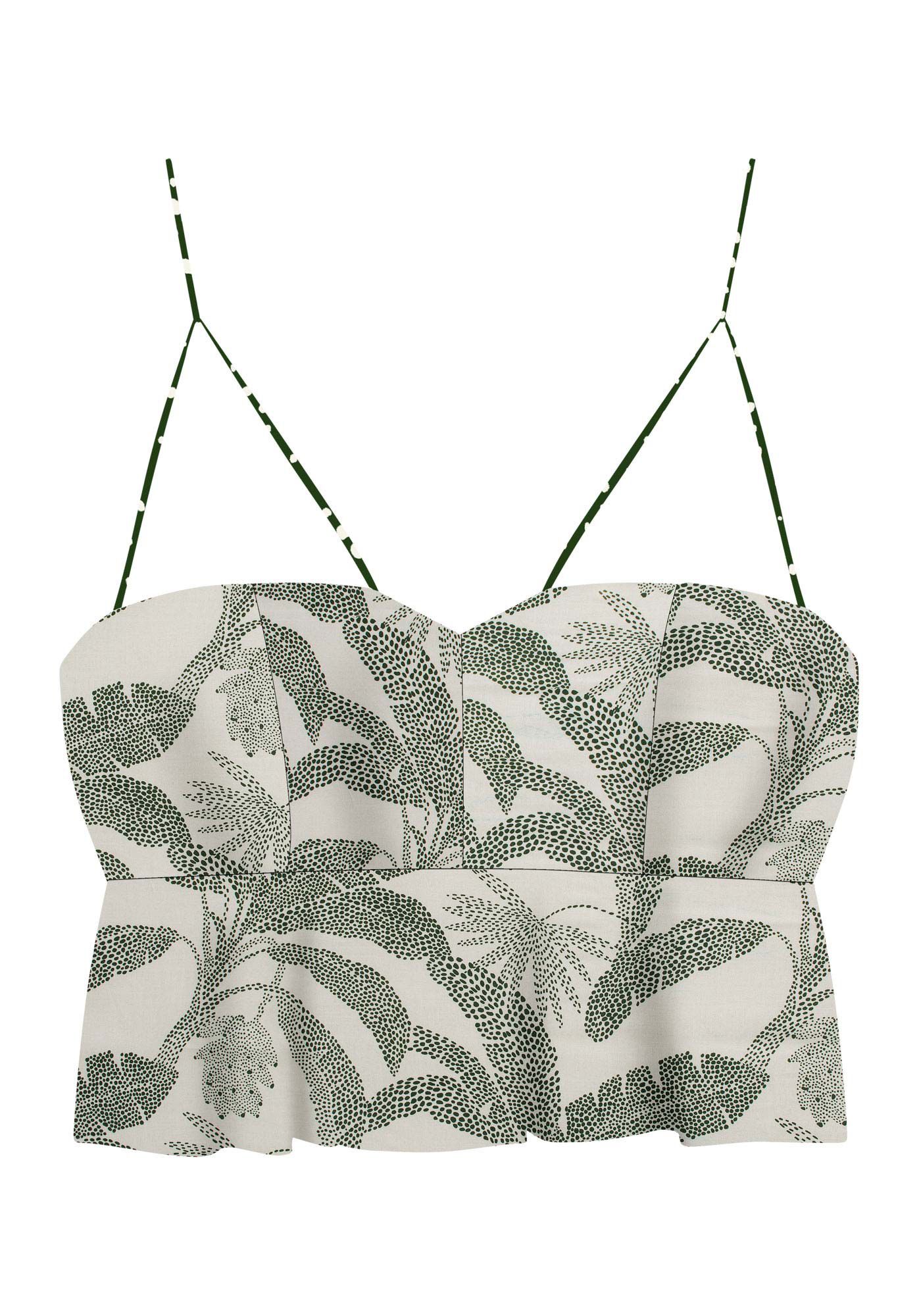 Blusa Cropped em Viscose com Detalhe Al&ccedil;as, VEREDAS, large.