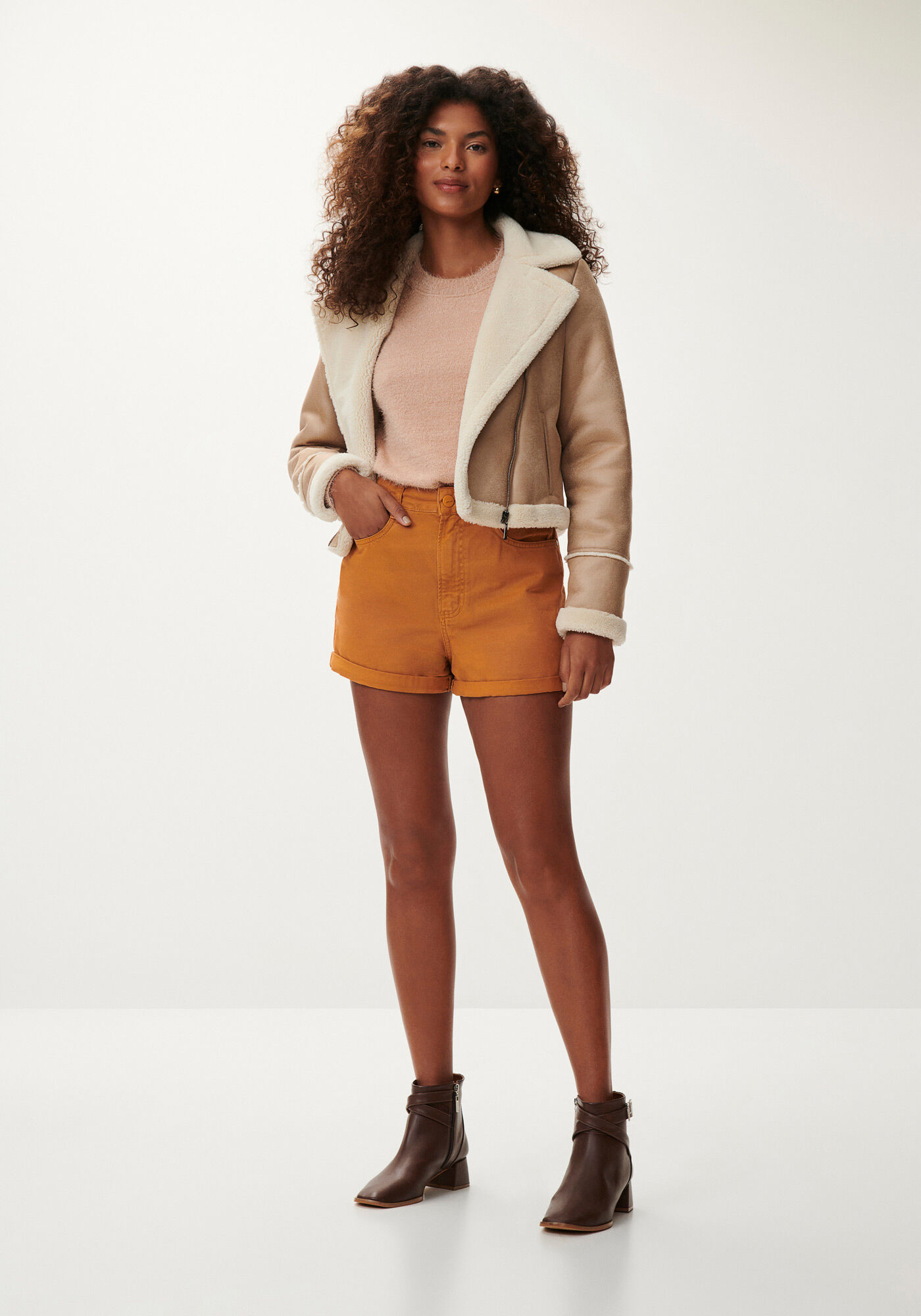 Blus&atilde;o Manga Longa em Tric&ocirc; Peluciado, , large.