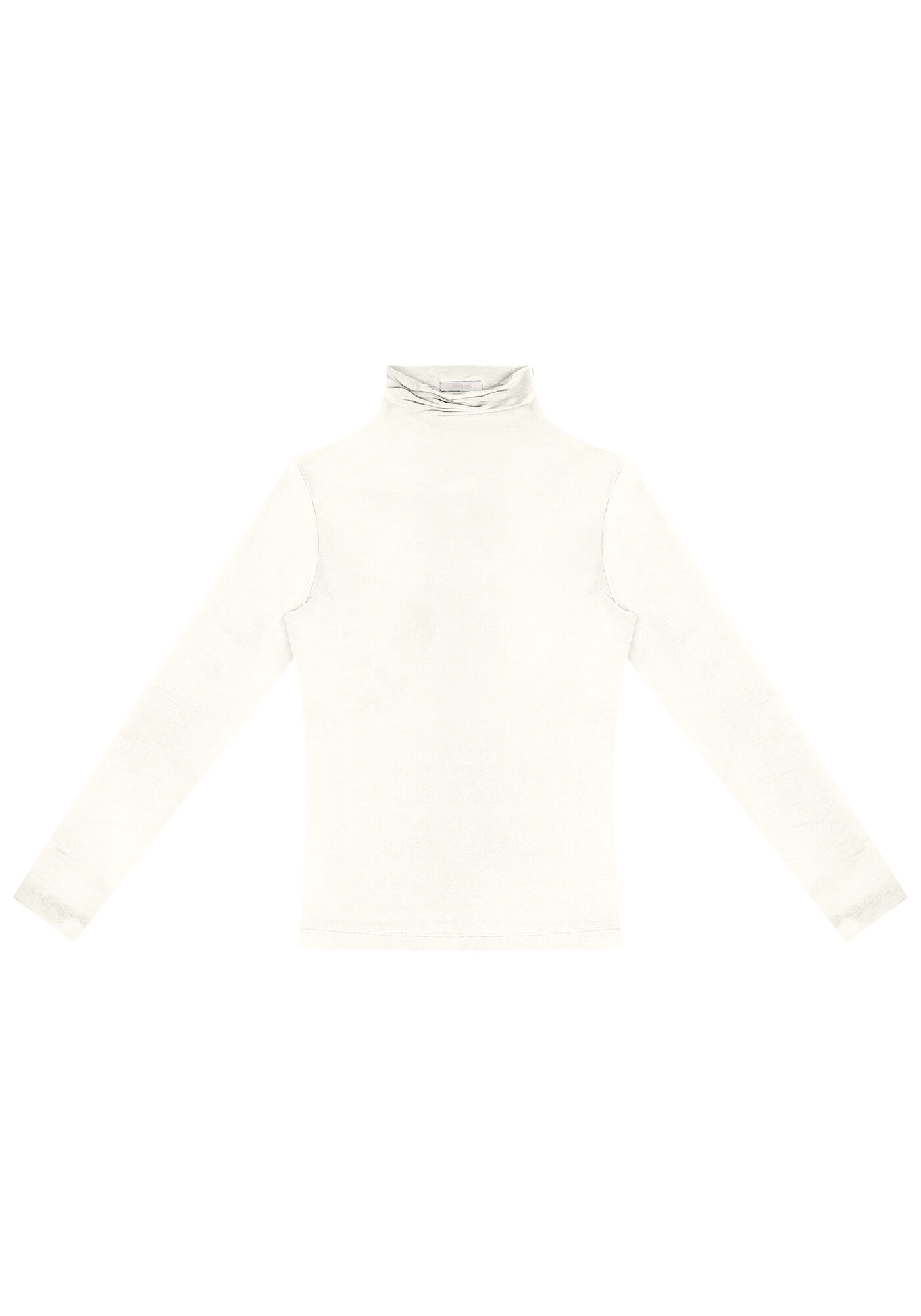 Blusa Manga Longa em Malha com Gola Alta, , large.