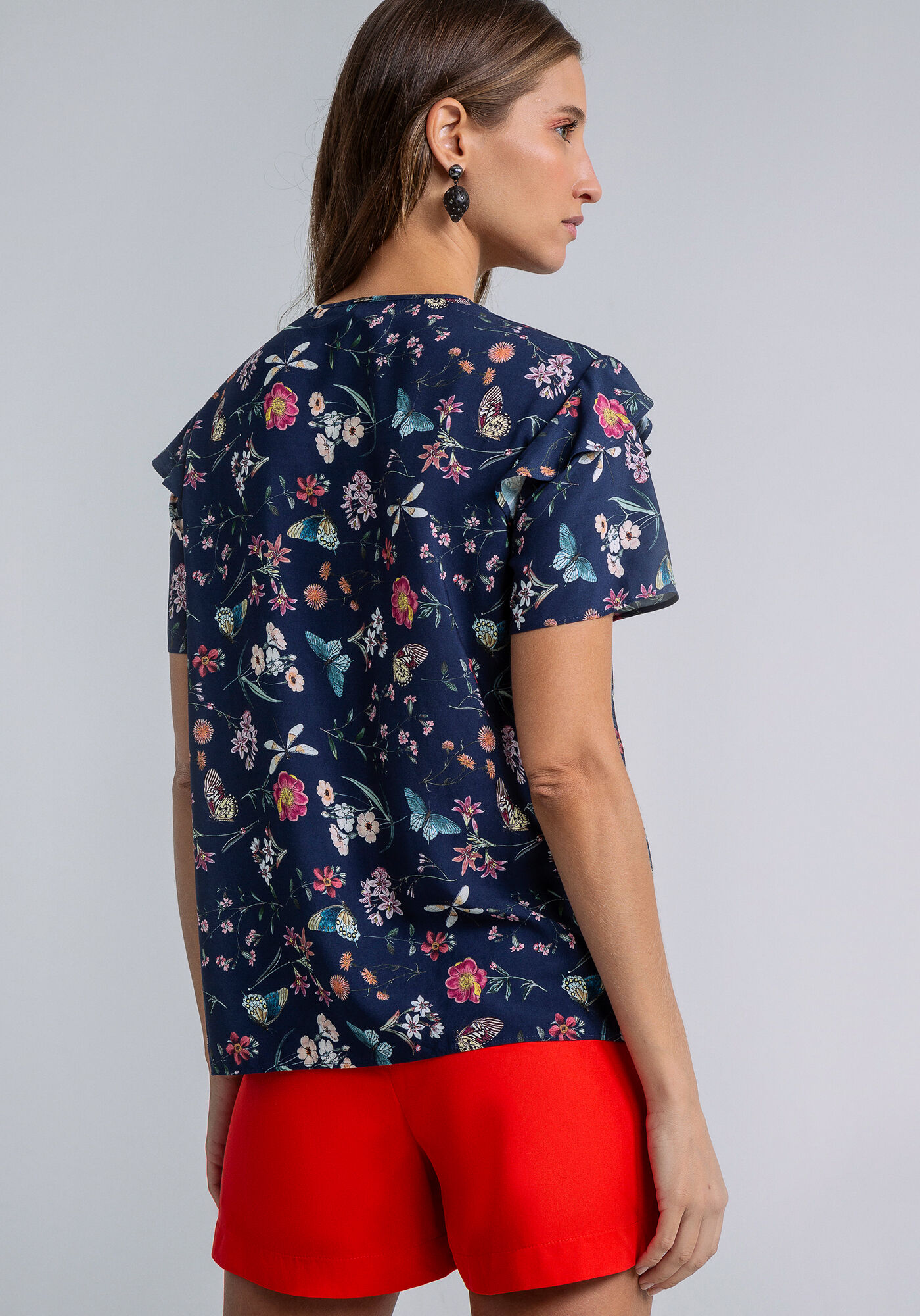 Blusa Babado Manga Amarra&ccedil;&atilde;o, LIBERDADE, large.