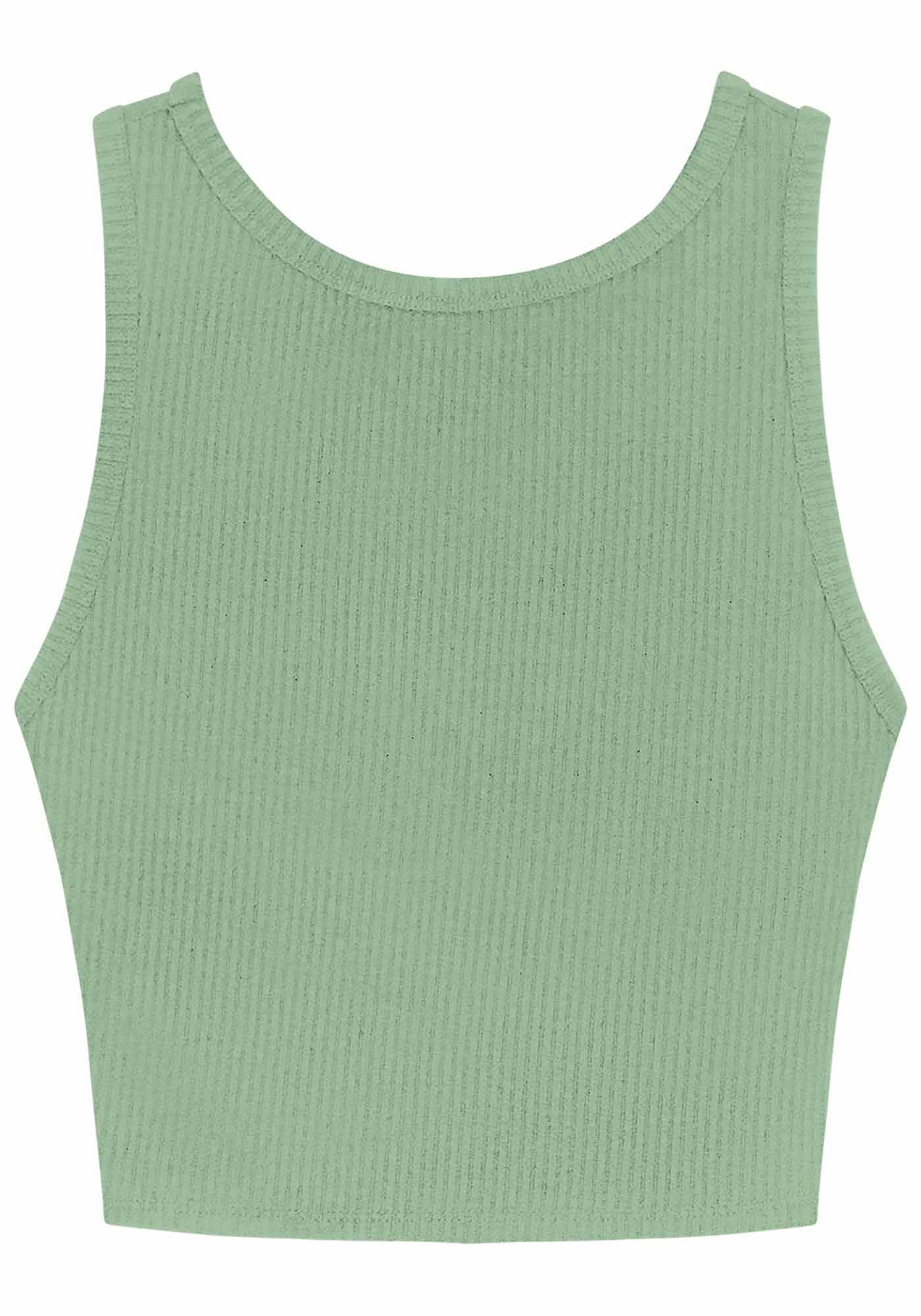 Regata Cropped Canelada Halter Neck, , large.