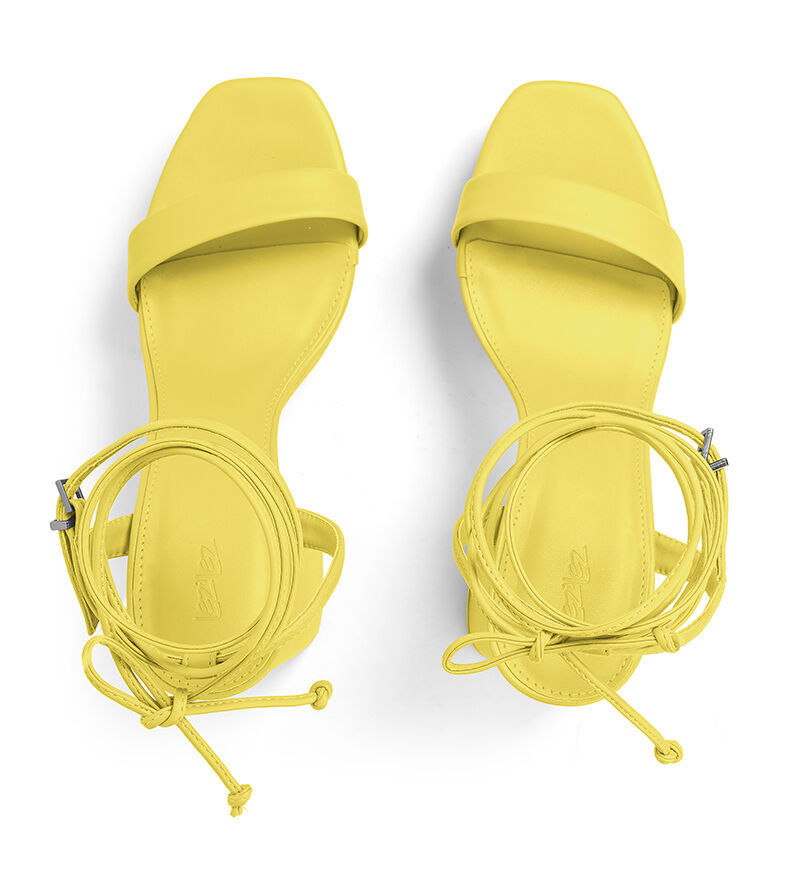 Sand&aacute;lia Meia Pata Salto Flare com Amarra&ccedil;&atilde;o, , large.