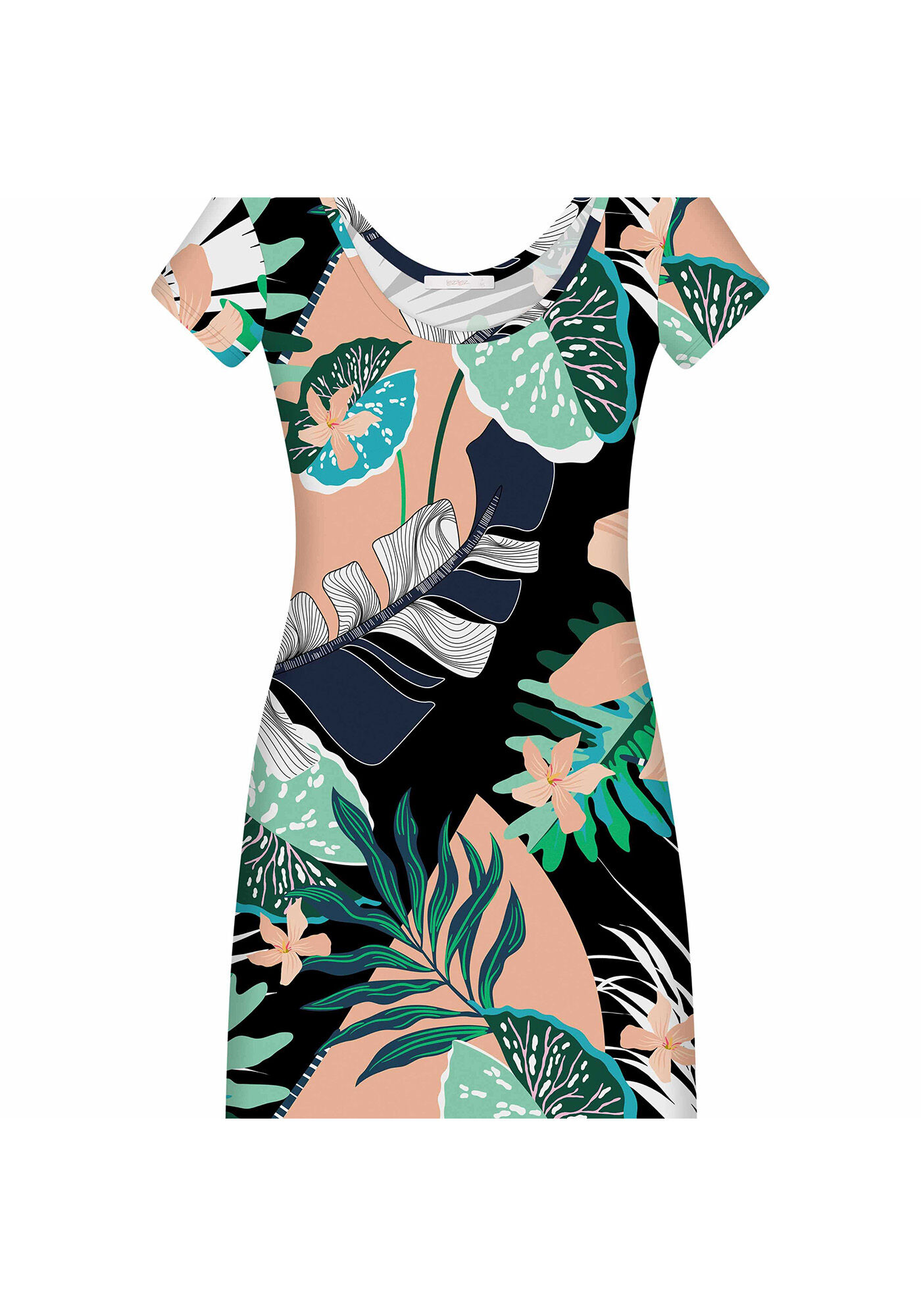 Vestido Justo Estampa Darling, , large.