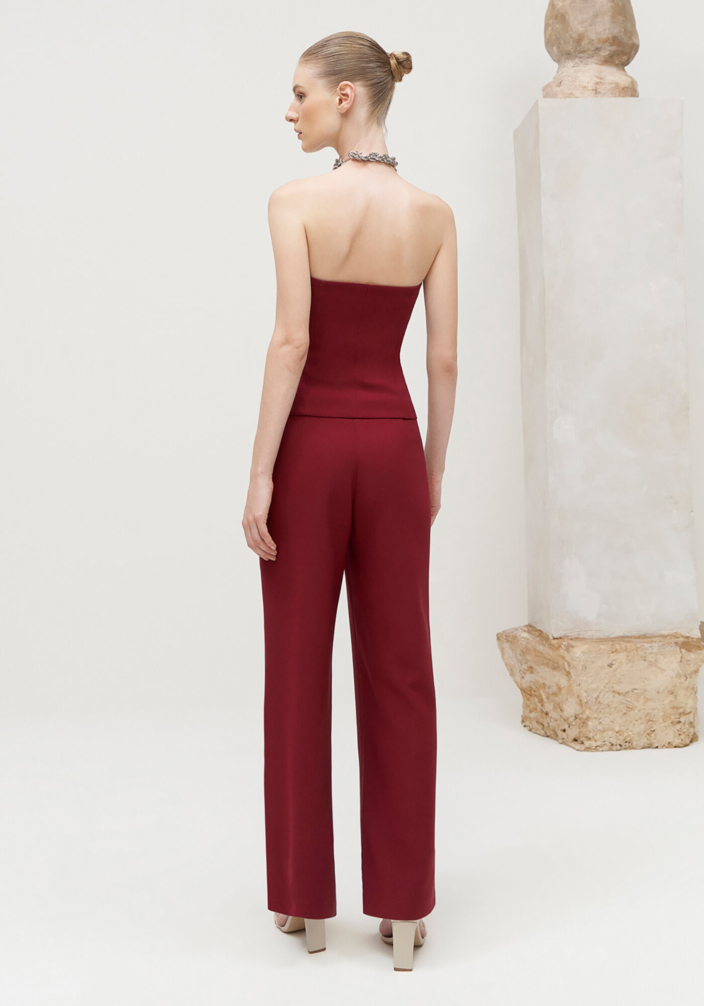 Blusa Colete Alfaiataria Sem Al&ccedil;a, BORDO KIR ROYALLE, large.