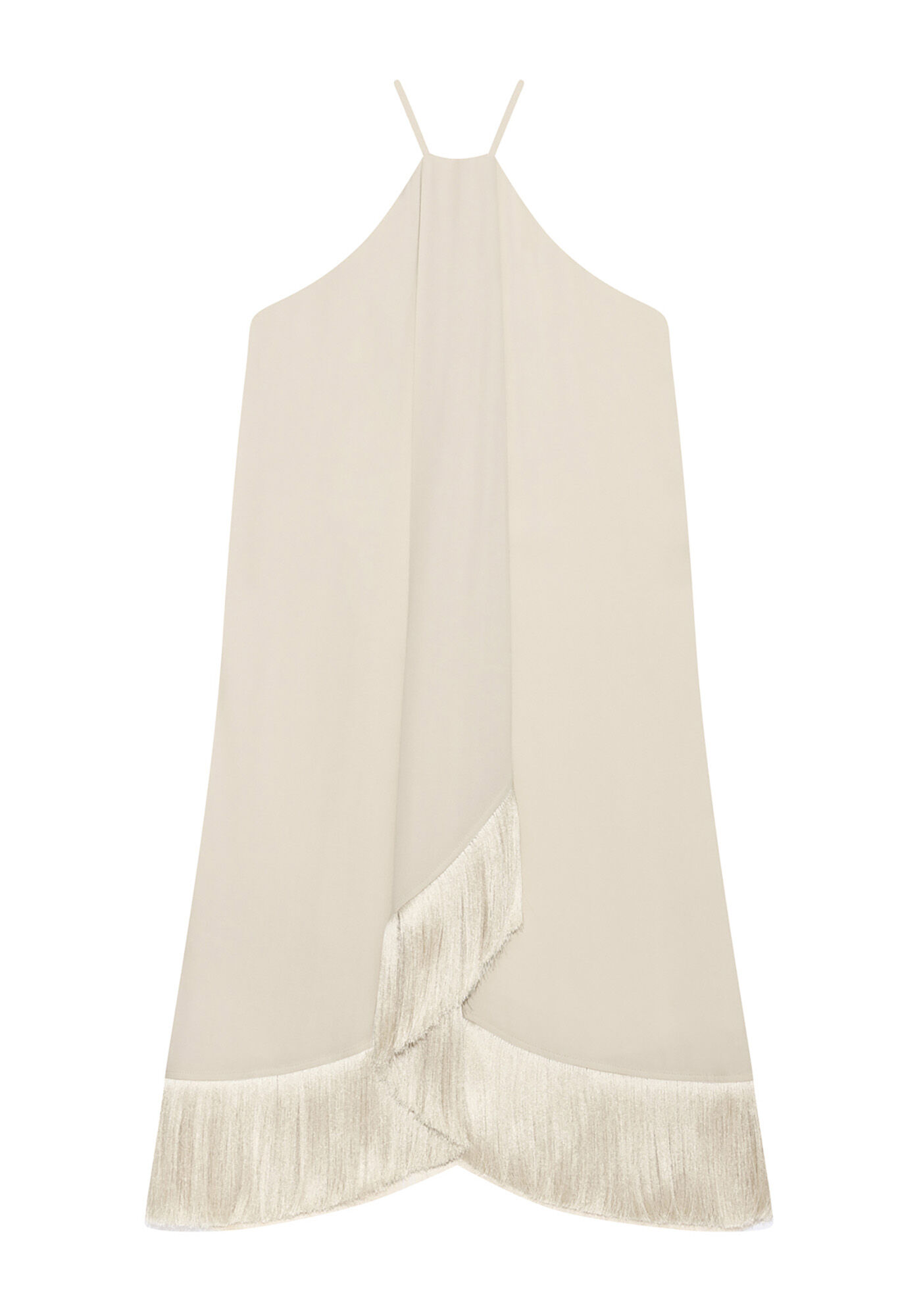 Vestido com Franjas em Tecido, , large.