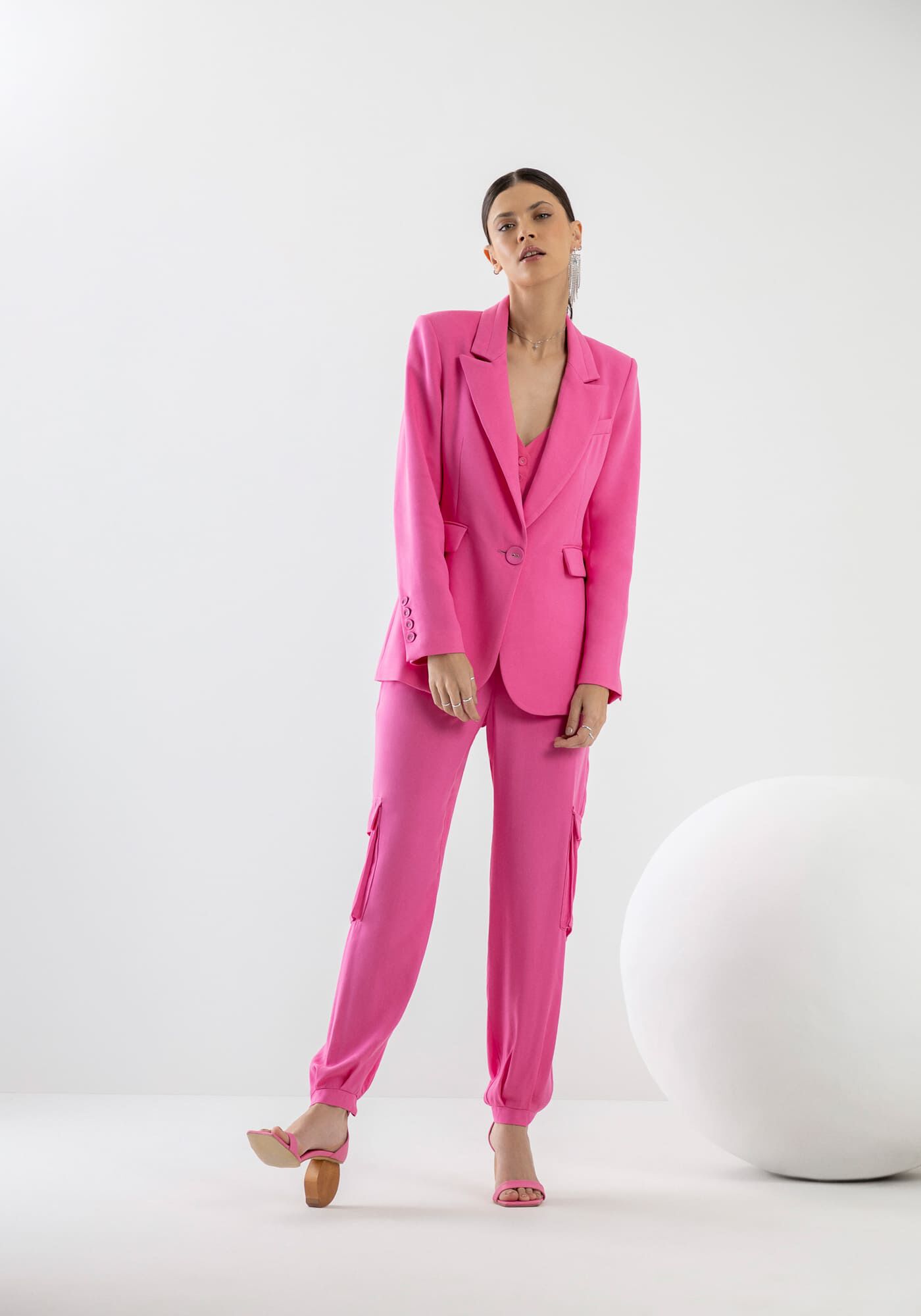 Blazer Minimal em Viscose, , large.