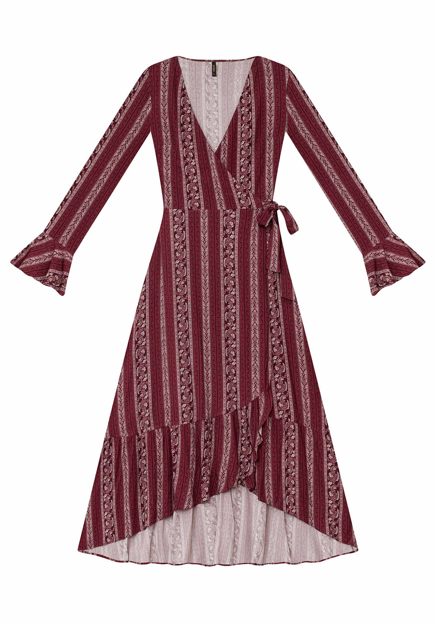 Vestido M&iacute;di Envelope Tecido, , large.