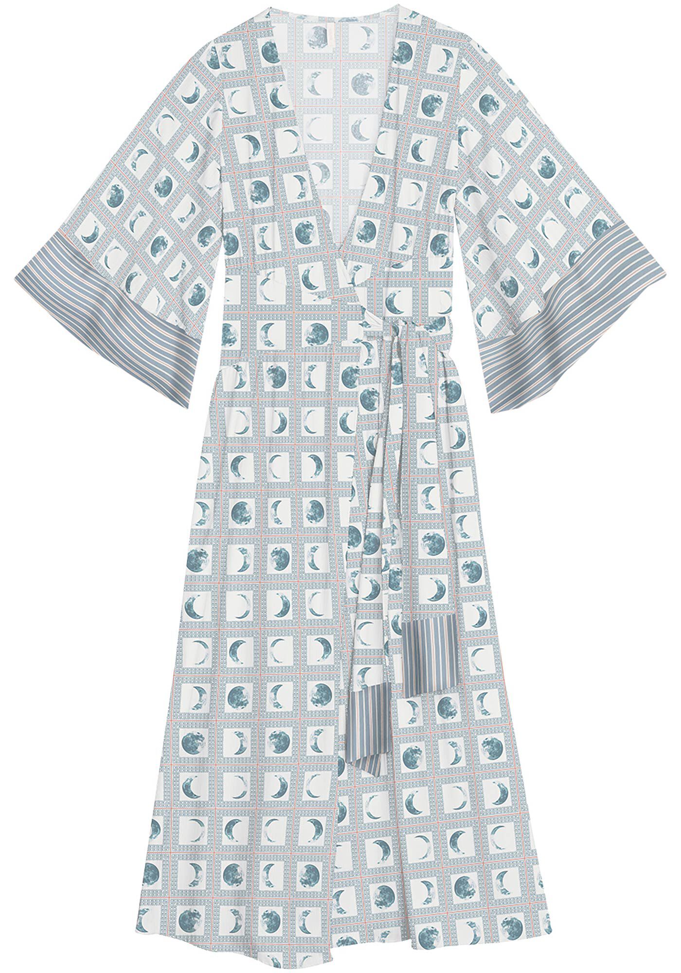 Vestido Midi Transpassado com M&aacute;xi Faixa, LUNAR, large.