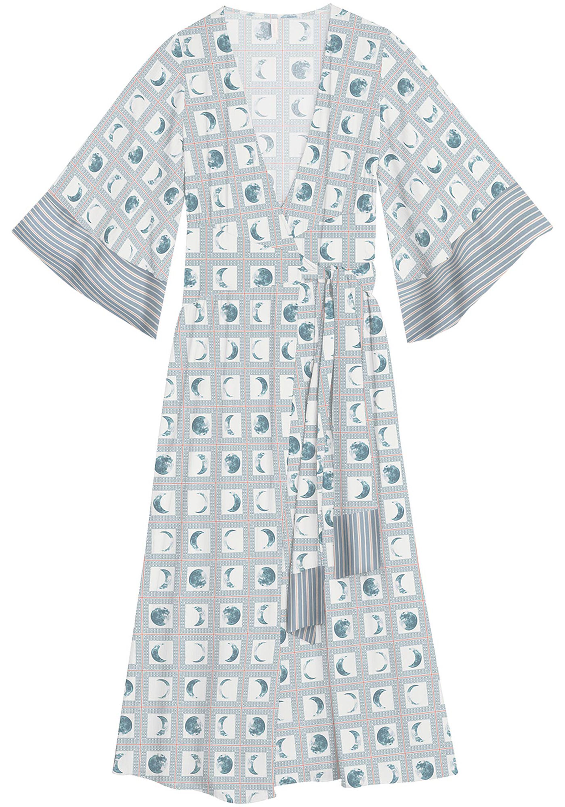Vestido Midi Transpassado com Máxi Faixa, LUNAR. Vestido Midi Transpassado com Máxi Faixa, LUNAR, large.