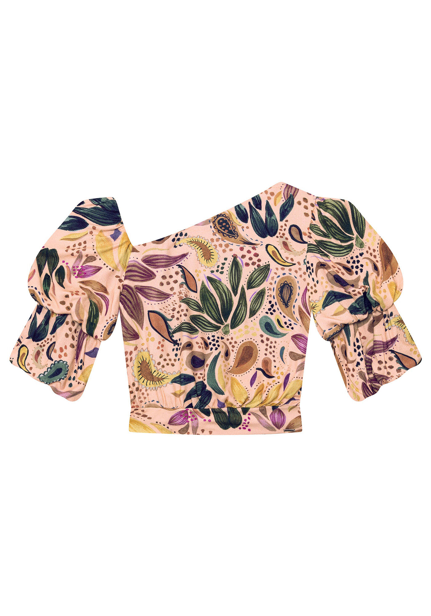 Blusa Cropped Decote Assim&eacute;trico, , large.