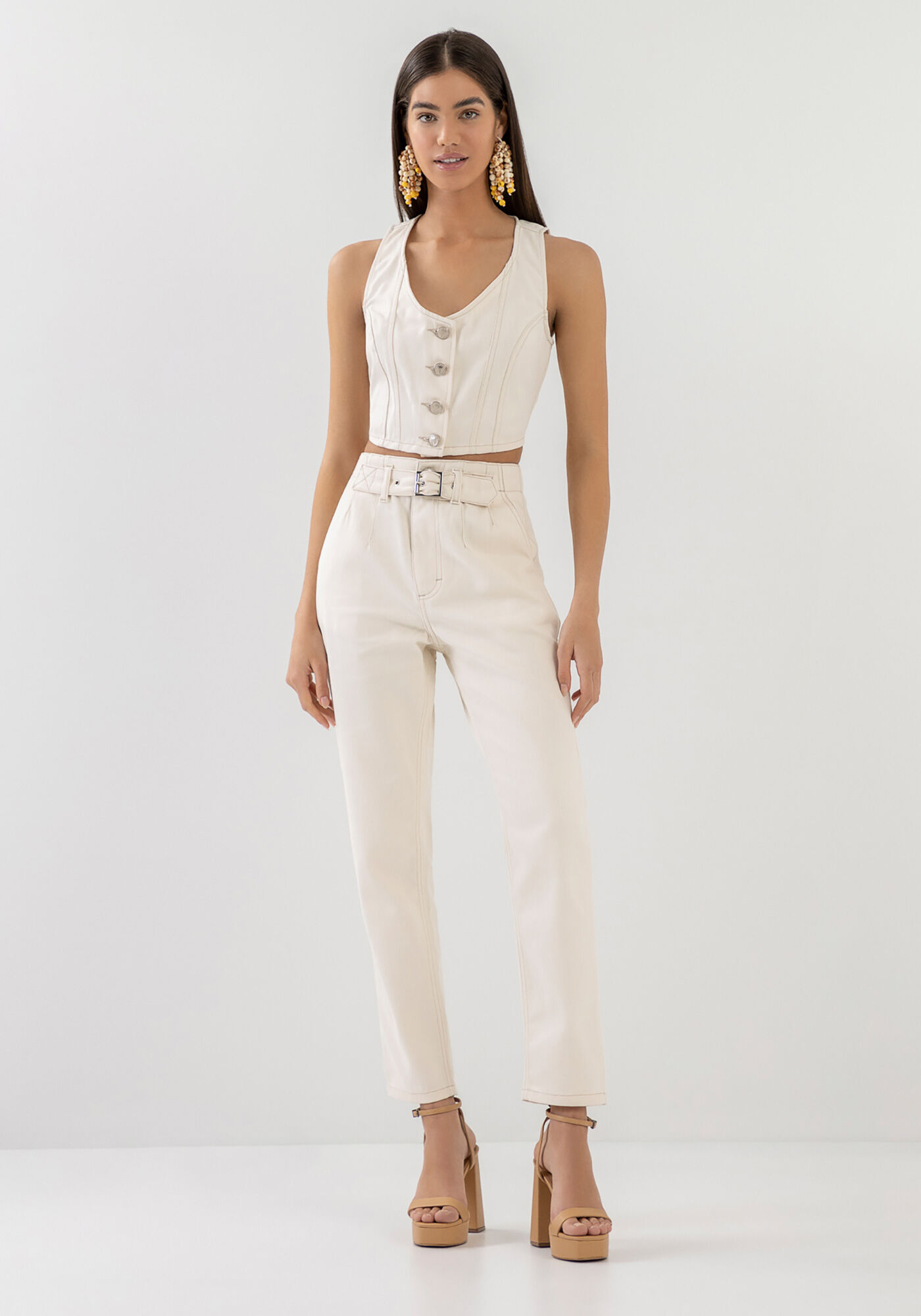 Cal&ccedil;a Sarja Carrot com Detalhe C&oacute;s, , large.