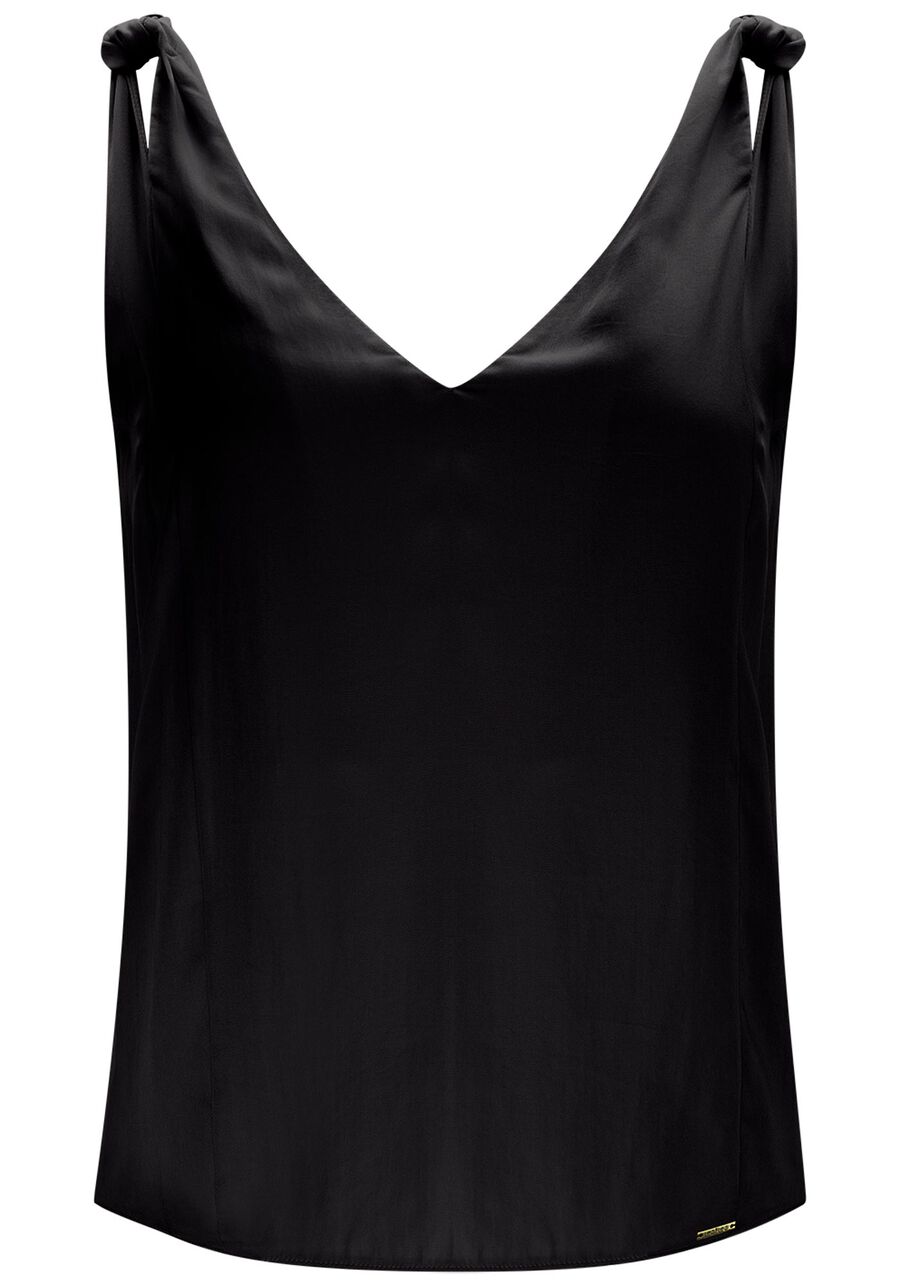 Blusa Decote V com Amarração Alças, . Blusa Decote V com Amarração Alças, , large.