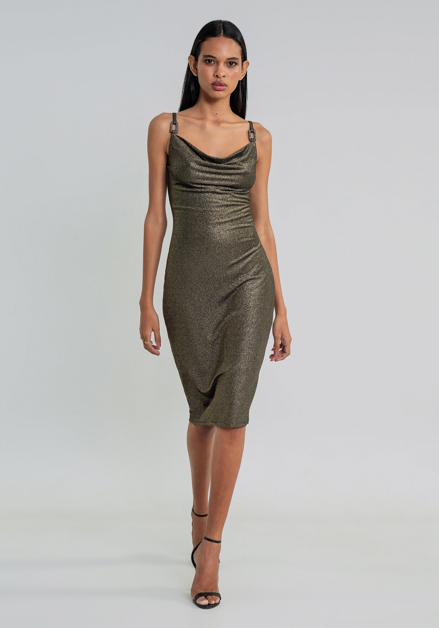 Vestido Malha Eccentric Shine Midi, , large.