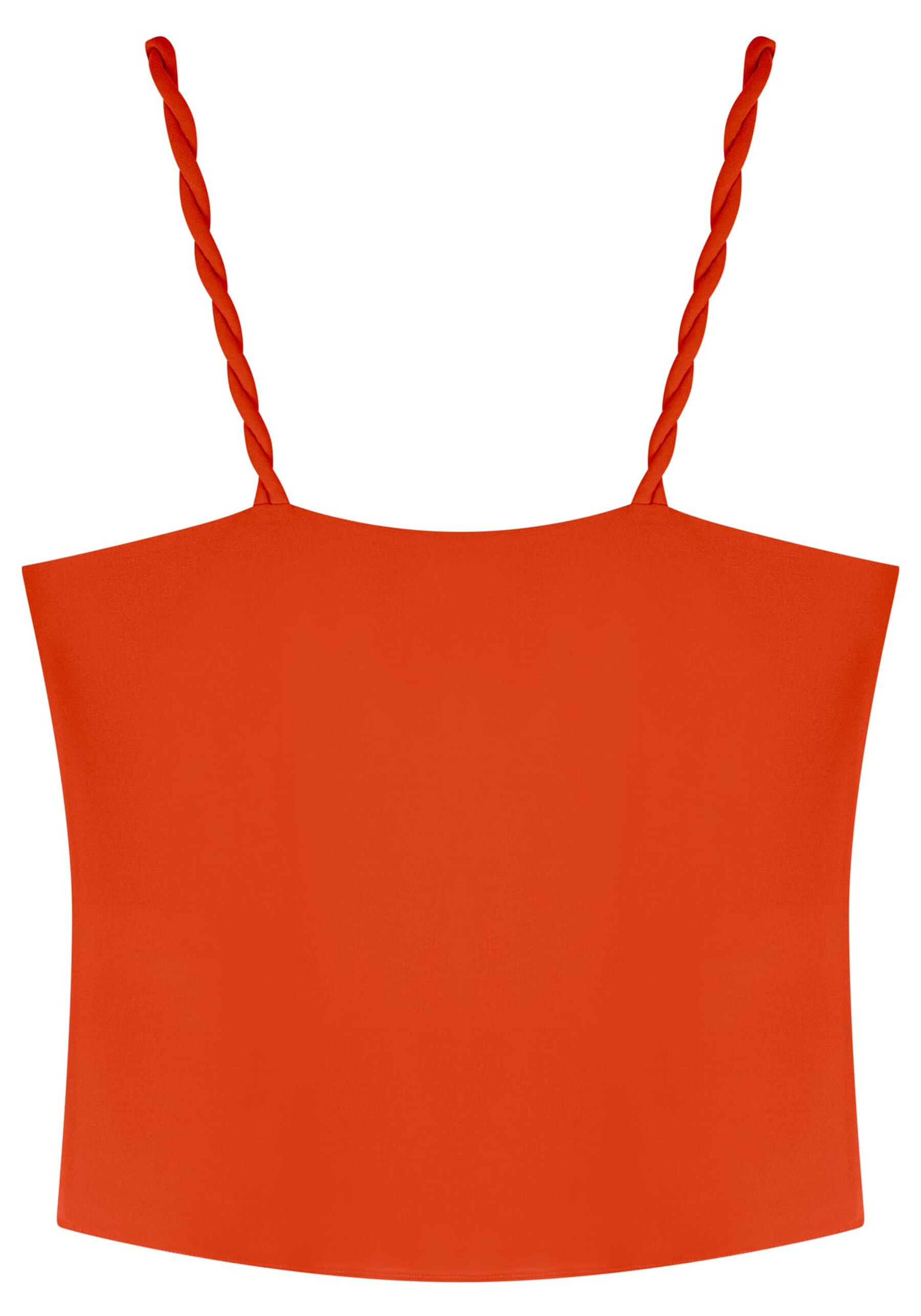 Blusa De Alças Com Decote Degagê Em Crepe Toque De Seda, . Blusa De Alças Com Decote Degagê Em Crepe Toque De Seda, , large.