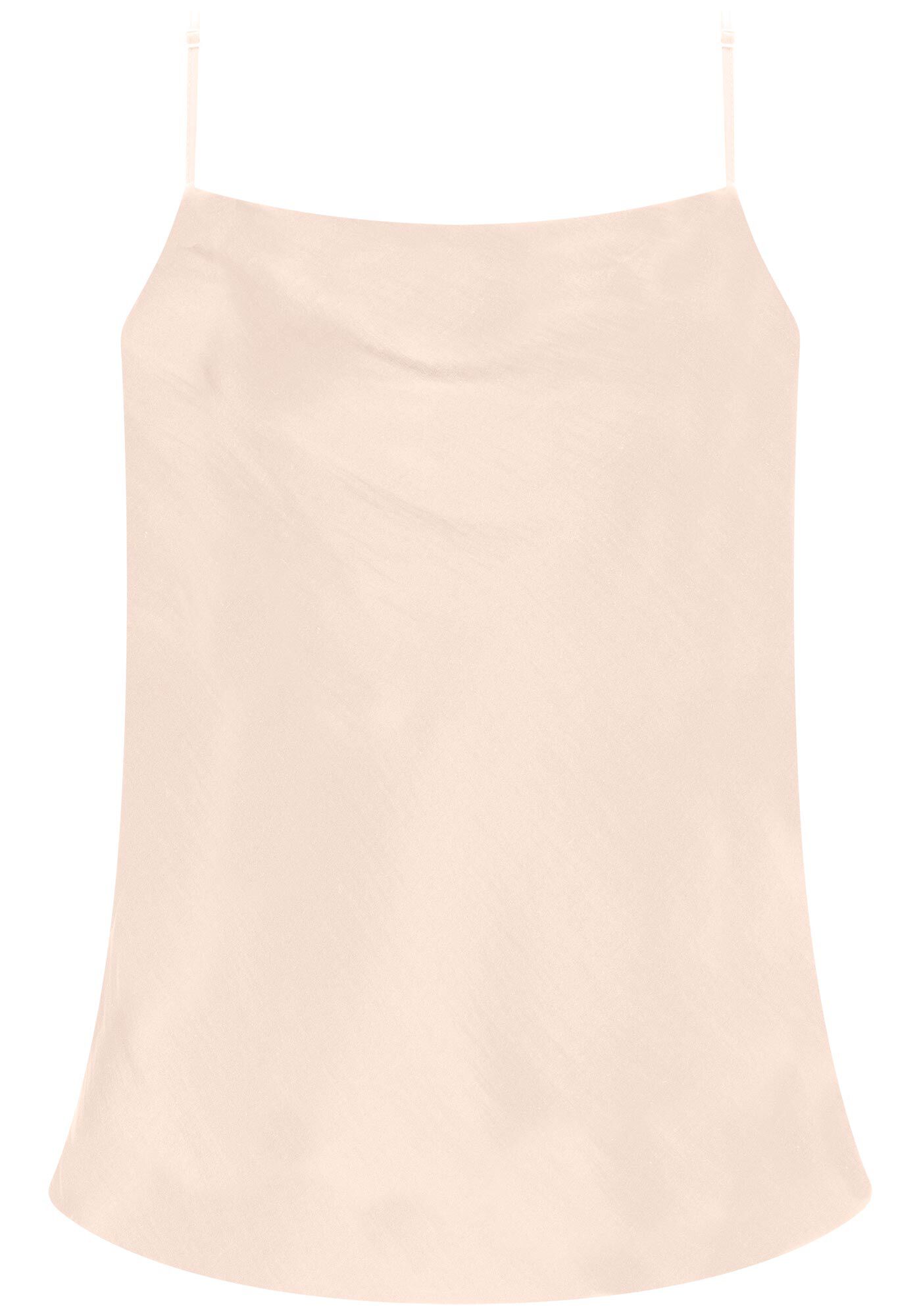 Blusa em Tecido Lyocel com Decote Degag&ecirc;, BEGE CAQUI, large.