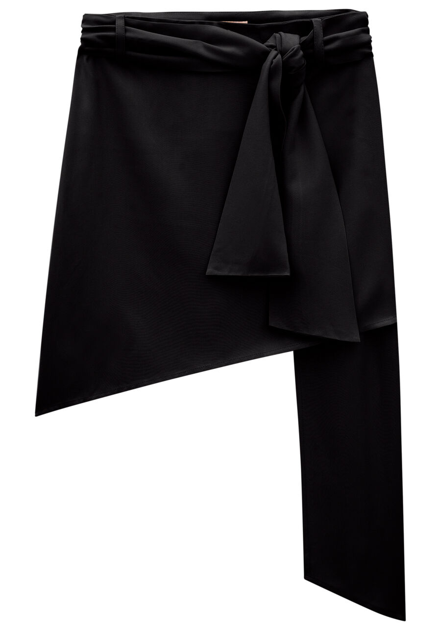 Saia Midi Tecido Rayon Twill Assimétrica, . Saia Midi Tecido Rayon Twill Assimétrica, , large.