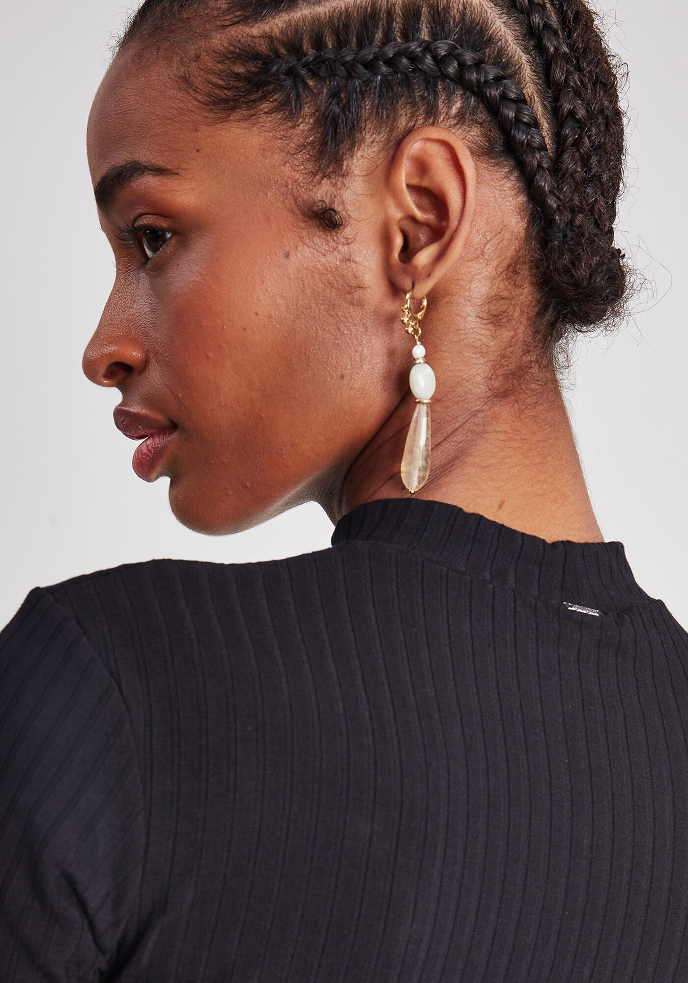 Blusa Gola Alta Recorte Decote, , large.