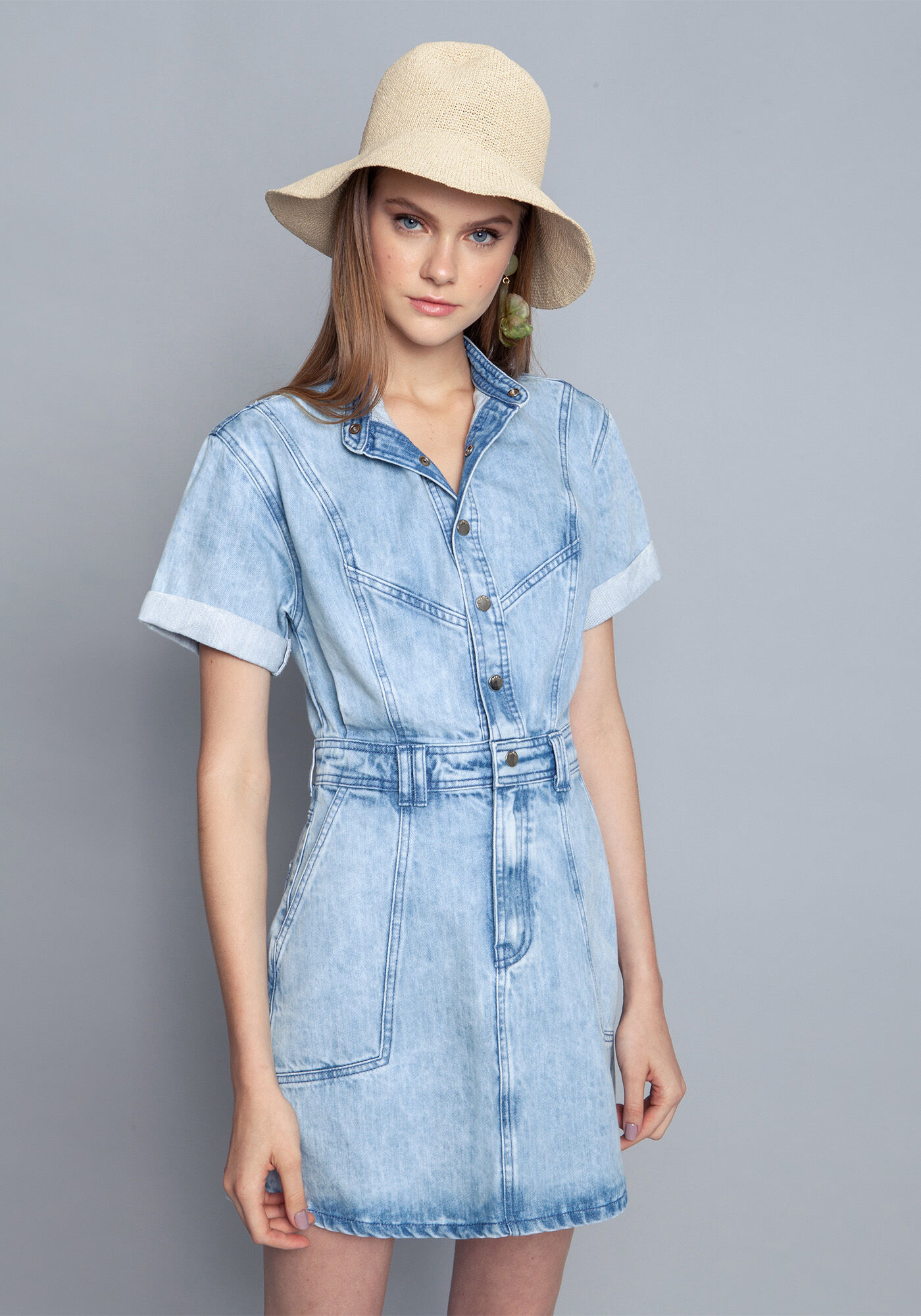 Vestidos Jeans Curto, , large.