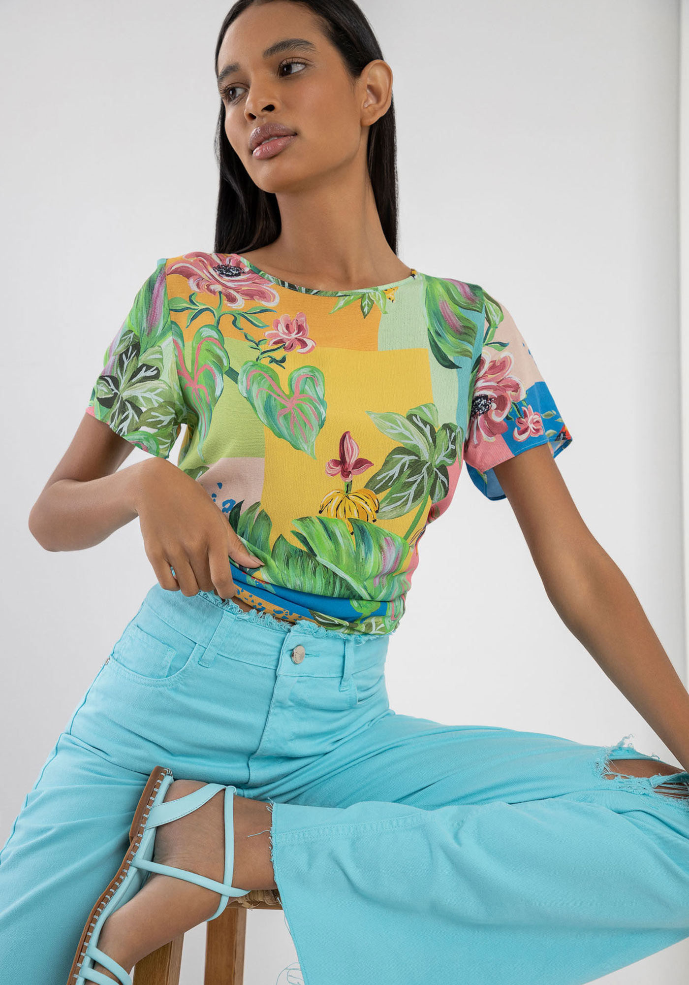 Blusa best sale curta 2019