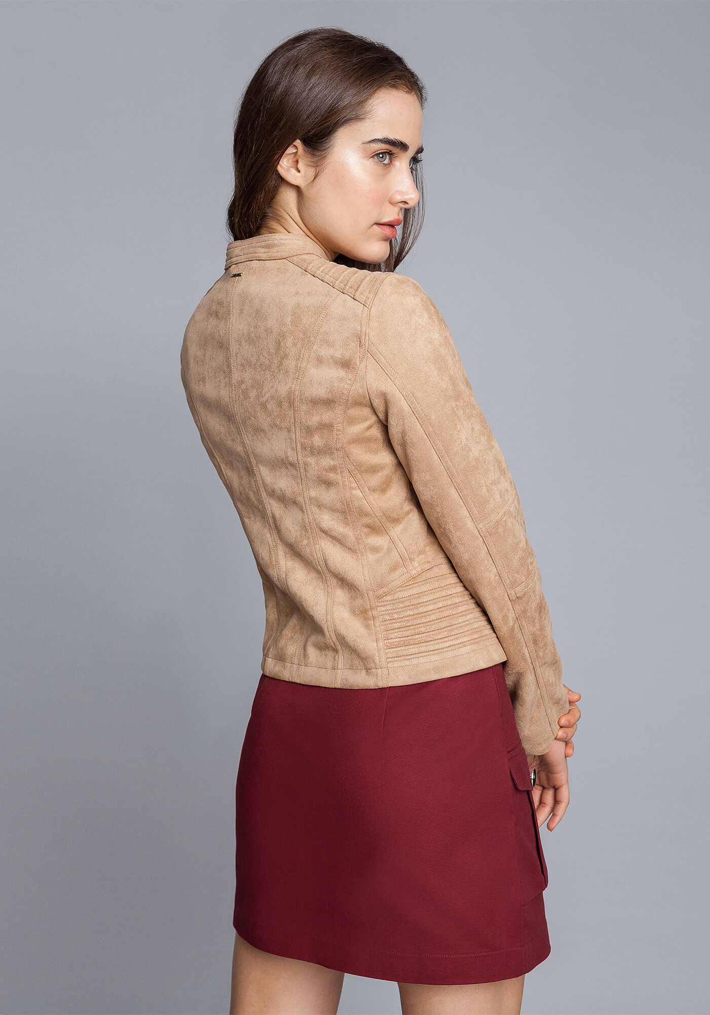 Jaqueta Biker em Suede, , large.