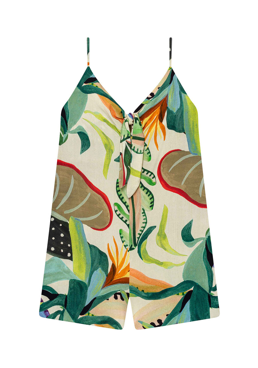 Macacão Tecido Rayon Bali Curto, . Macacão Tecido Rayon Bali Curto, , large.