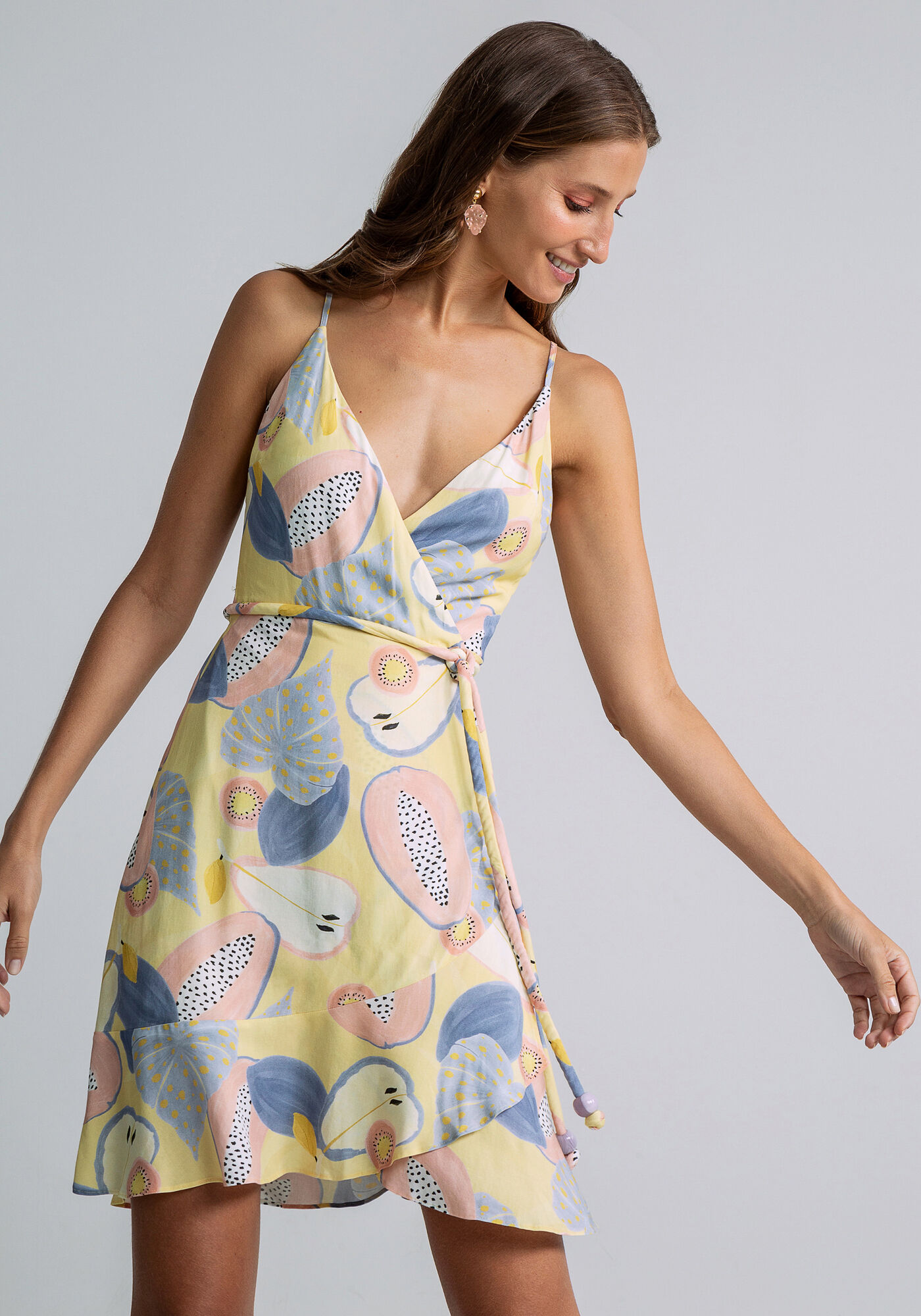 Vestido com alça hotsell transpassada