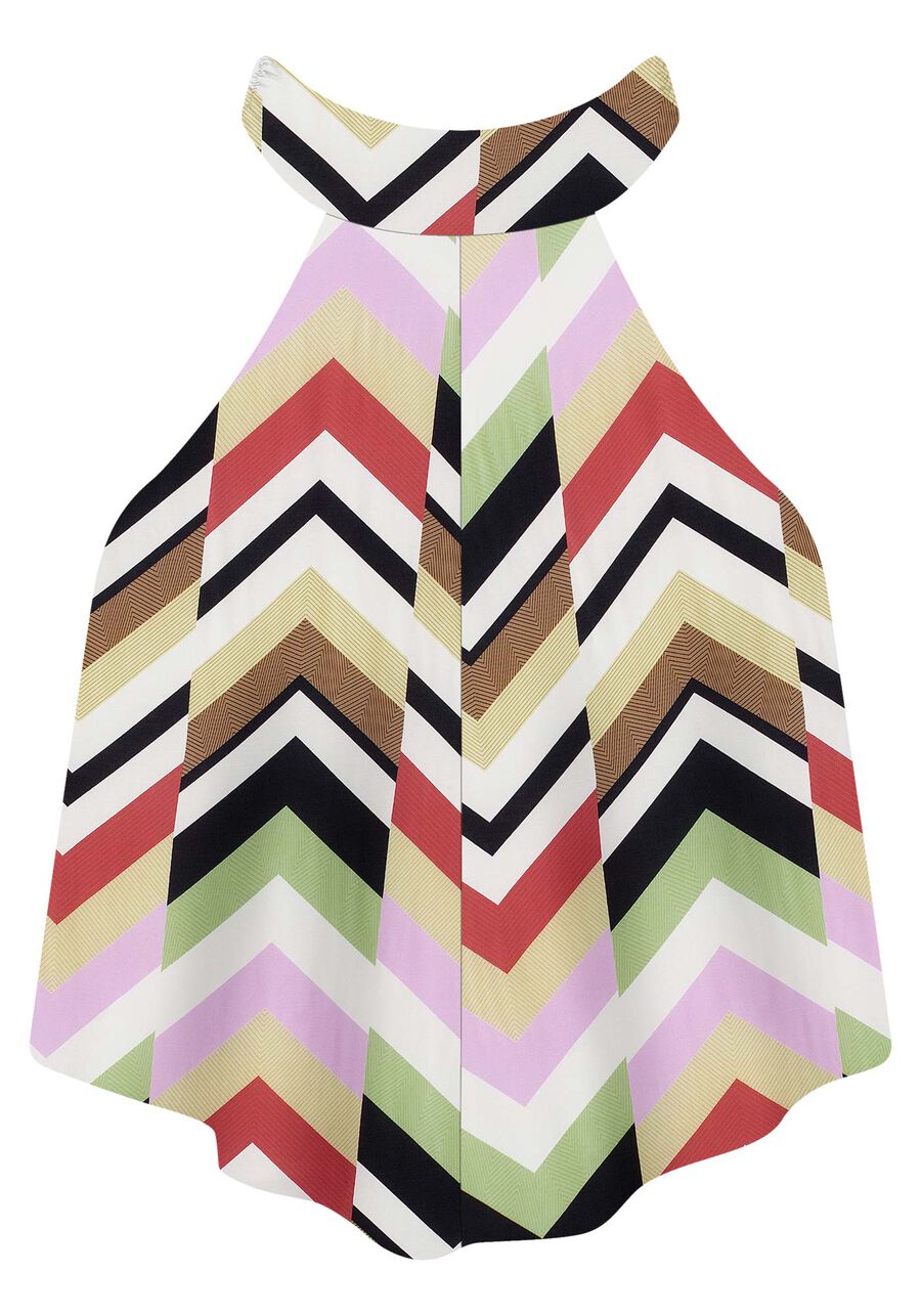 Blusa Frente Única em Viscose com Gola Alta, . Blusa Frente Única em Viscose com Gola Alta, , large.