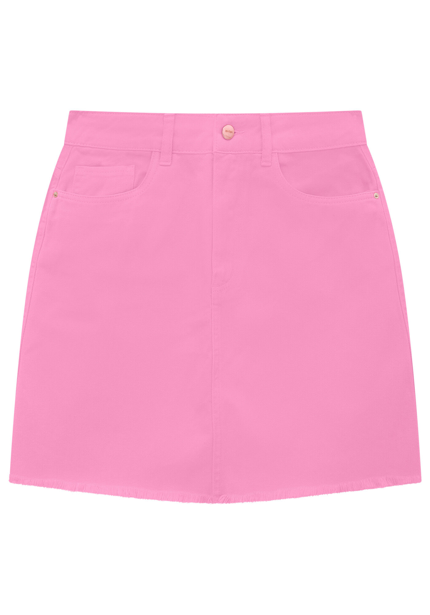 Saia Curta Sarja com Cintura Alta, , large.