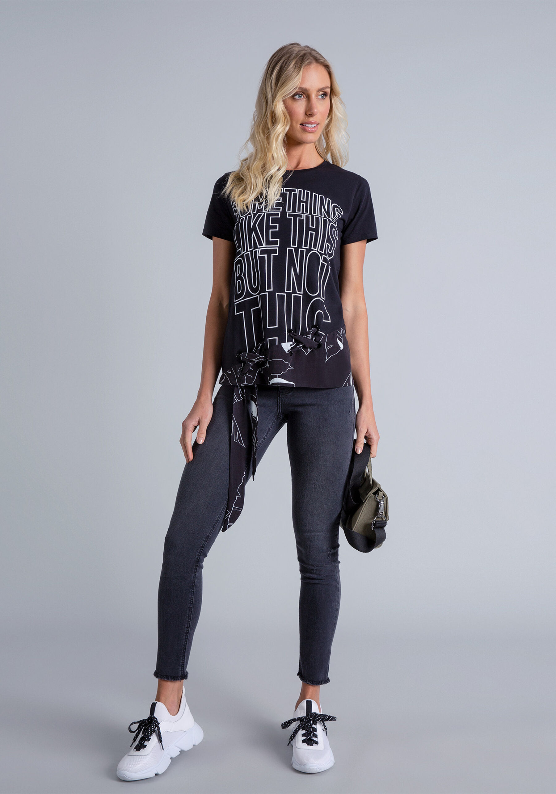 Blusa Recorte Ilhós e Laço, . Blusa Recorte Ilhós e Laço, , large.