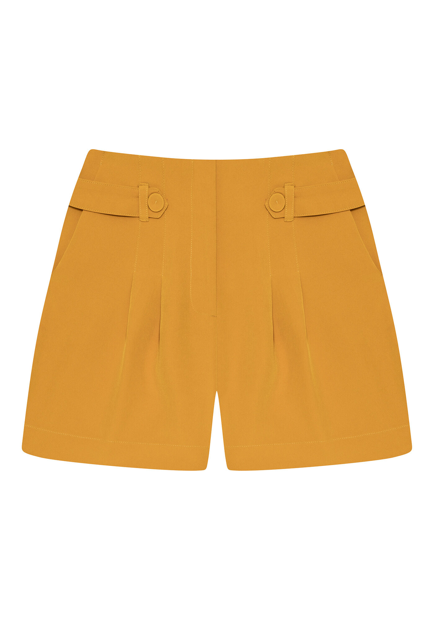 Shorts Cintura M&eacute;dia Detalhe C&oacute;s, , large.