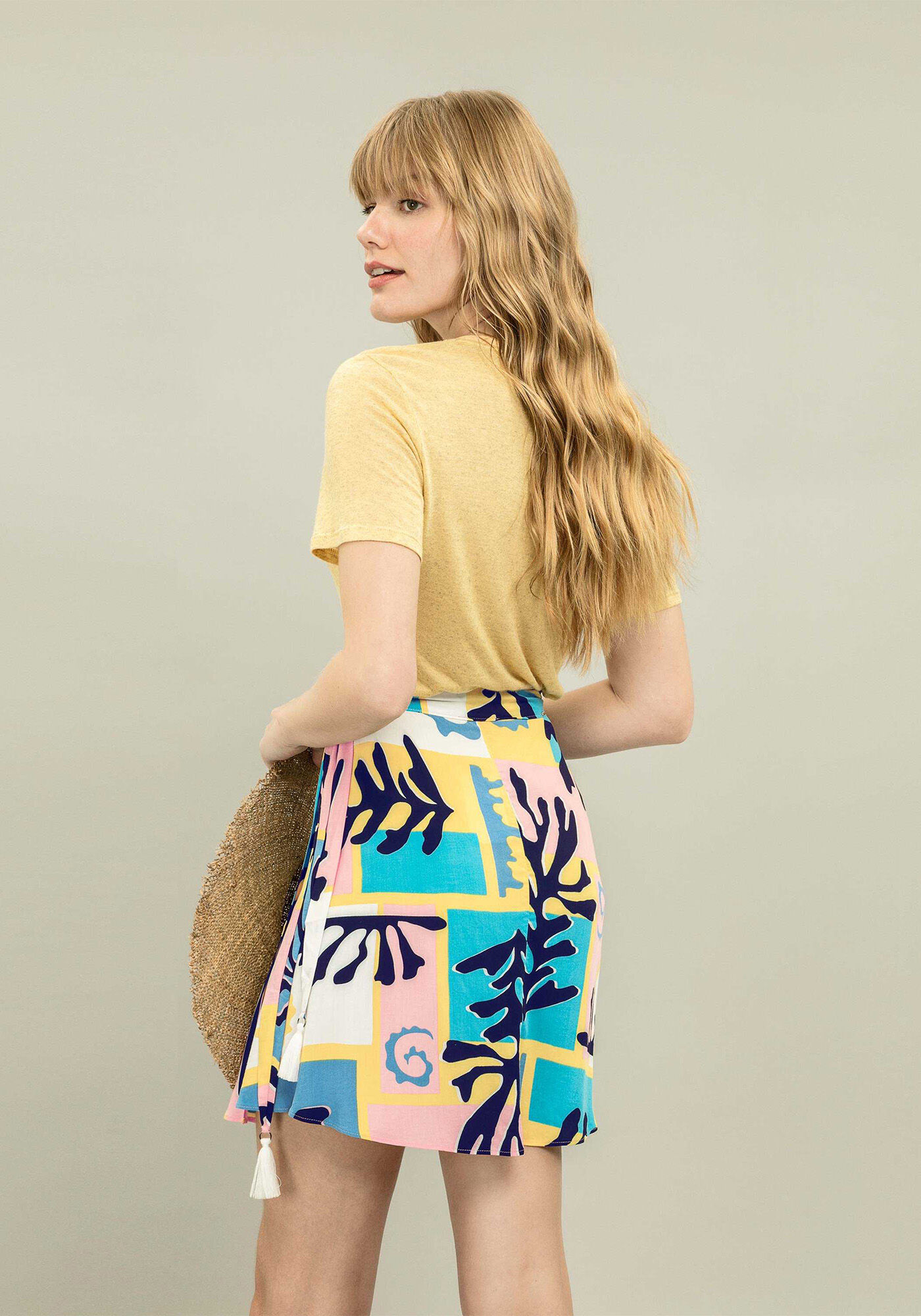 Saia Transpassada Estampa, , large.