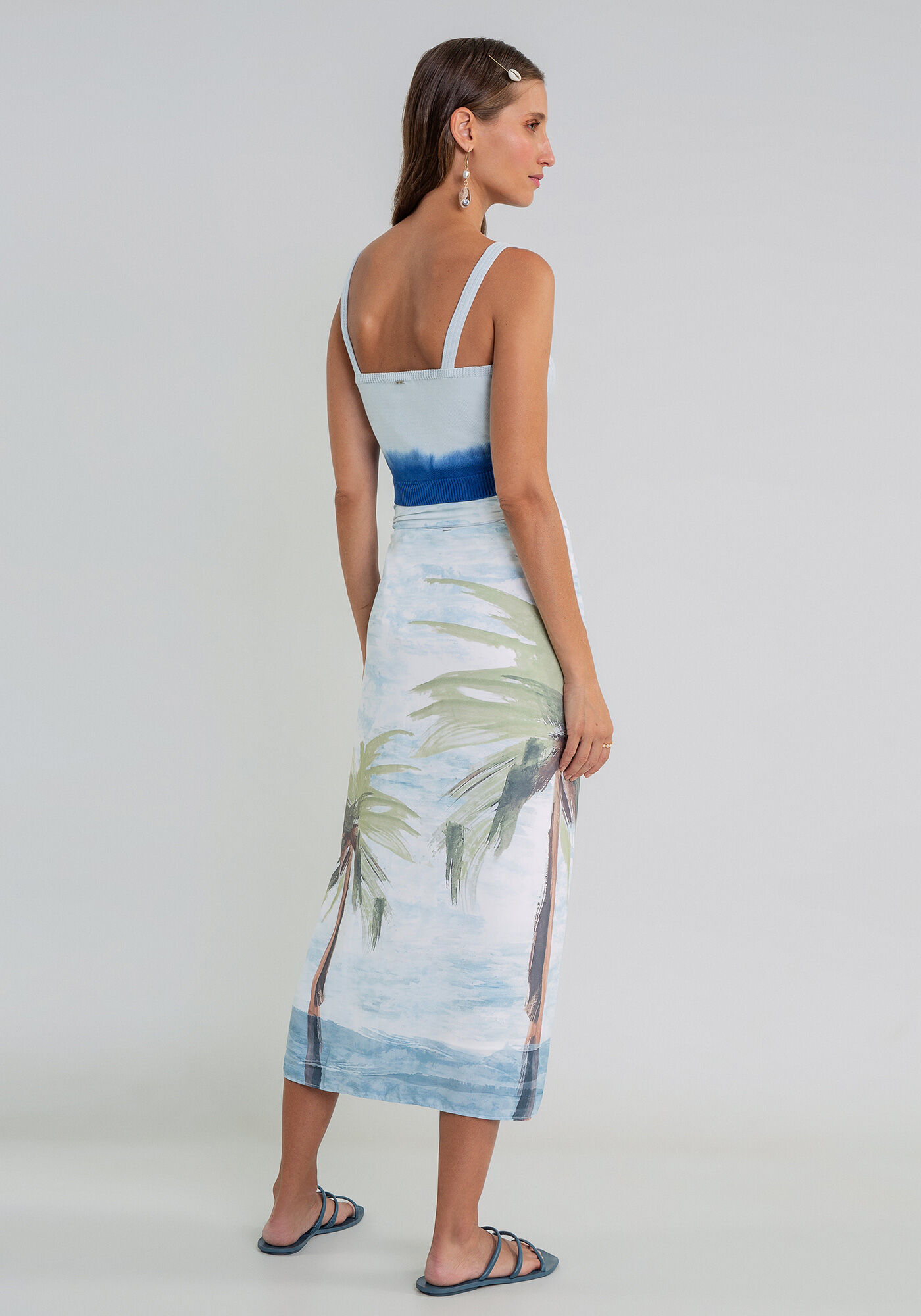 Blusa com Al&ccedil;as Cropped Tric&ocirc;, , large.