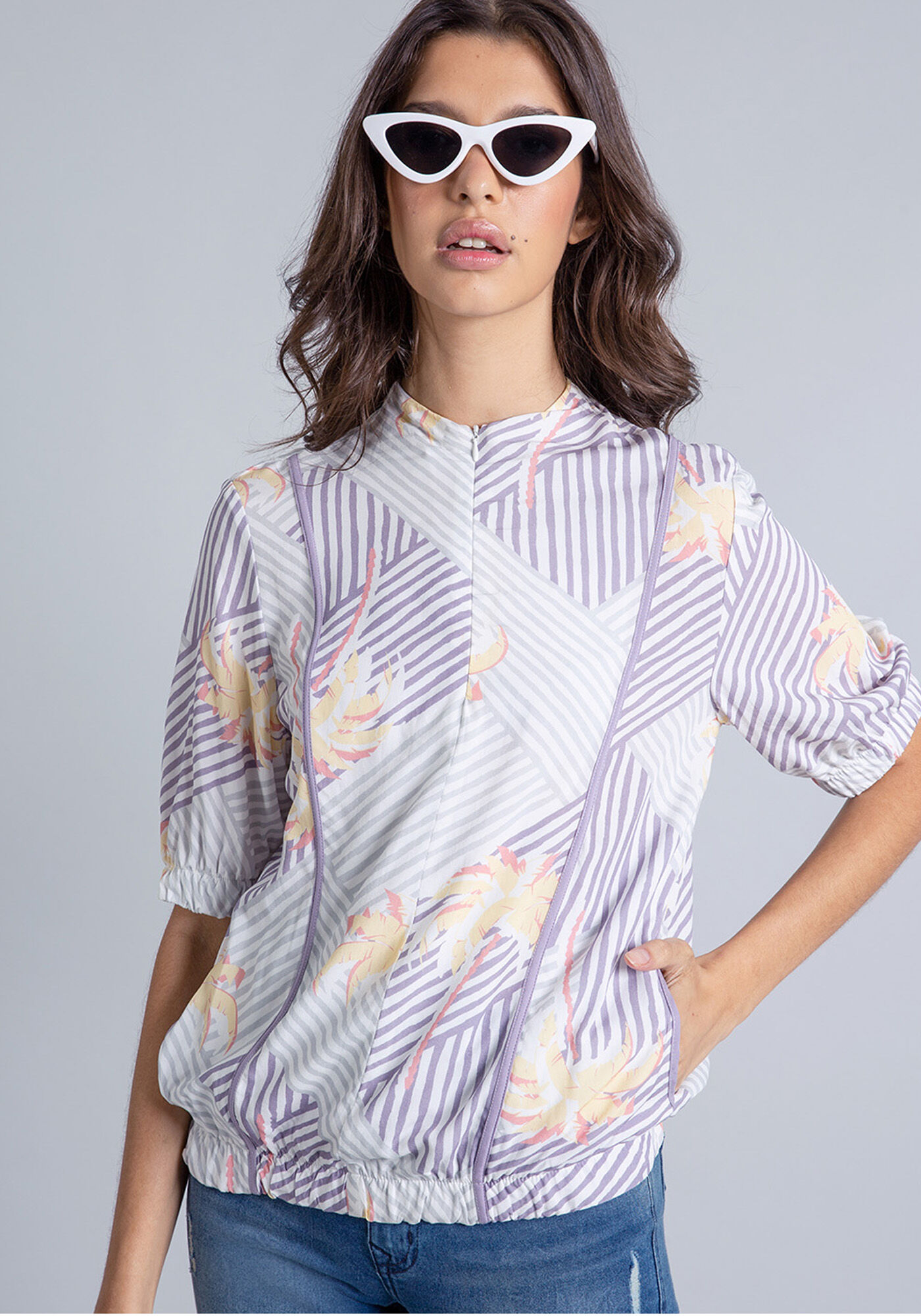 Blusa Gola Alta Z&iacute;per, , large.