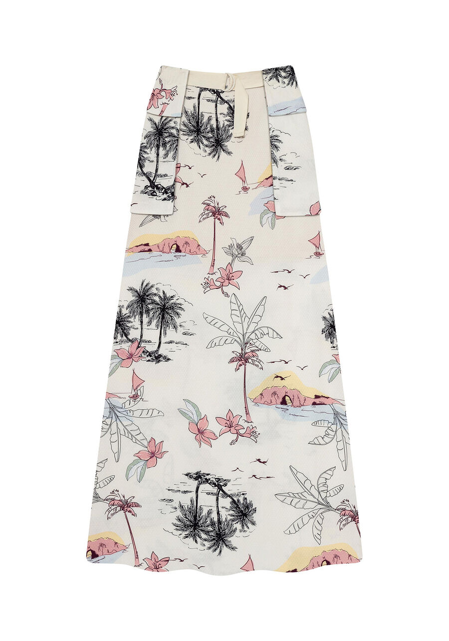 Saia Longa com Cinto, . Saia Longa com Cinto, , large.