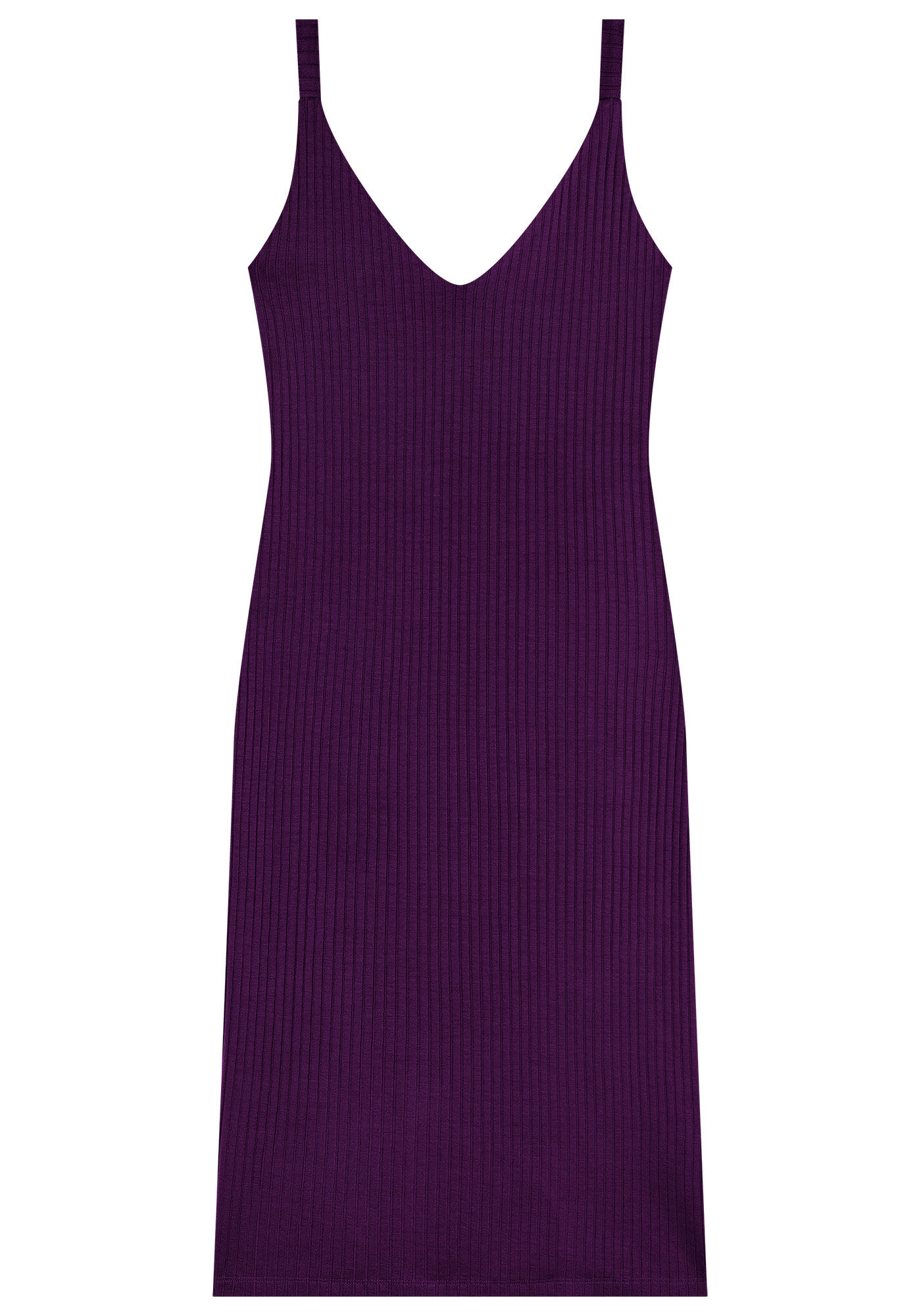 Vestido com Al&ccedil;as Midi Canelado, , large.