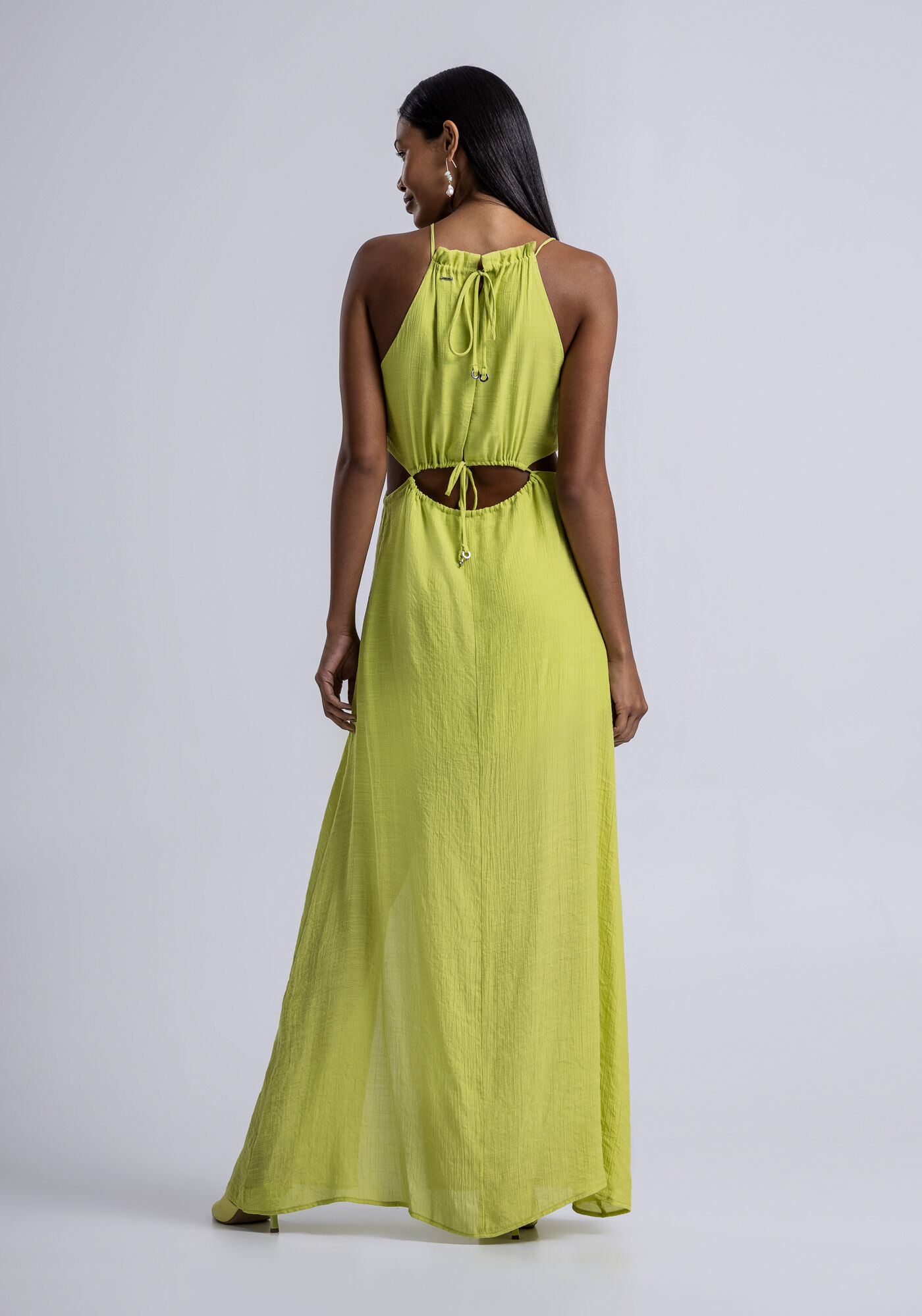 Vestido com corpo de 2024 renda e saia de tecido
