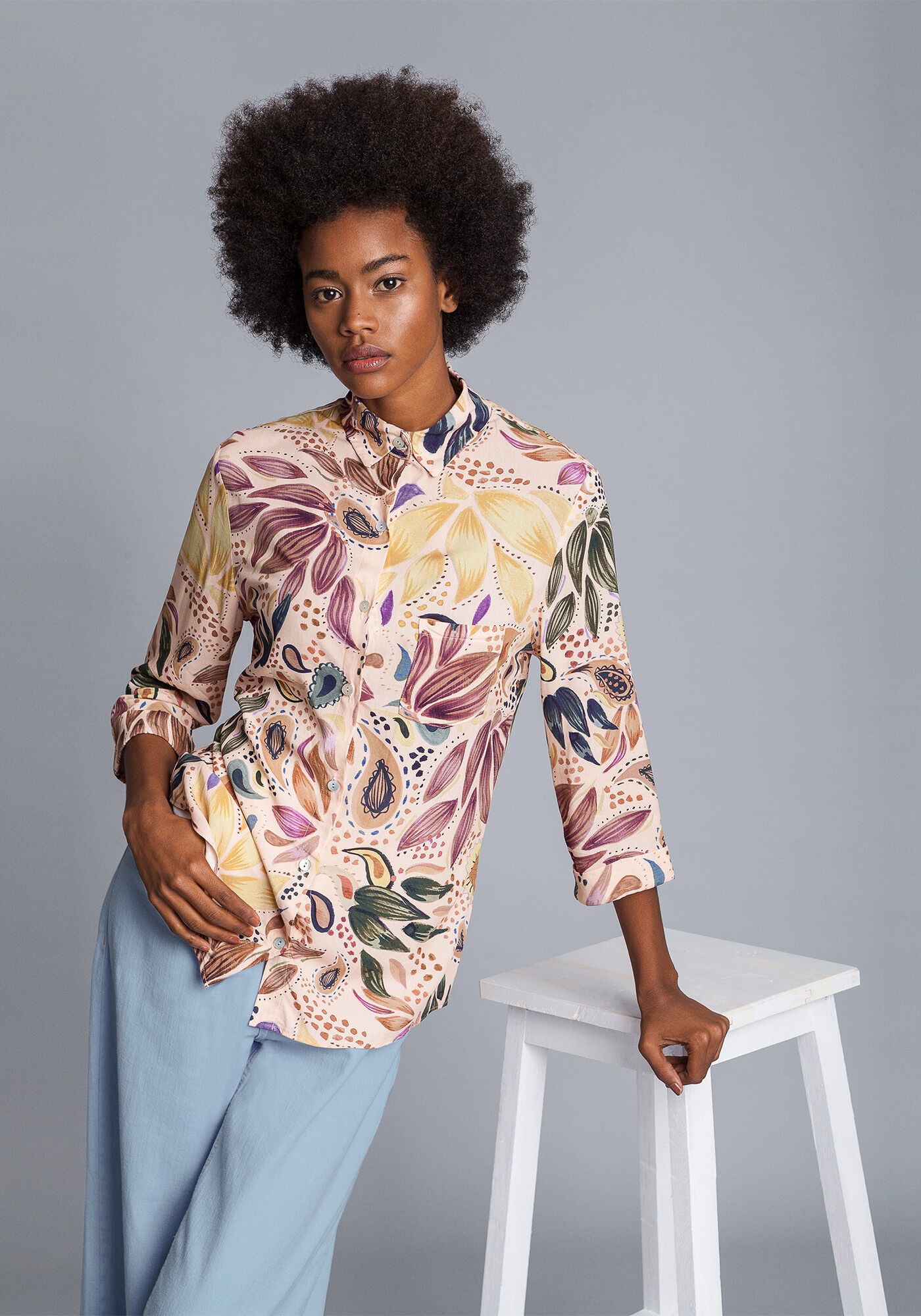 Camisa Manga 3/4 Estampa, , large.