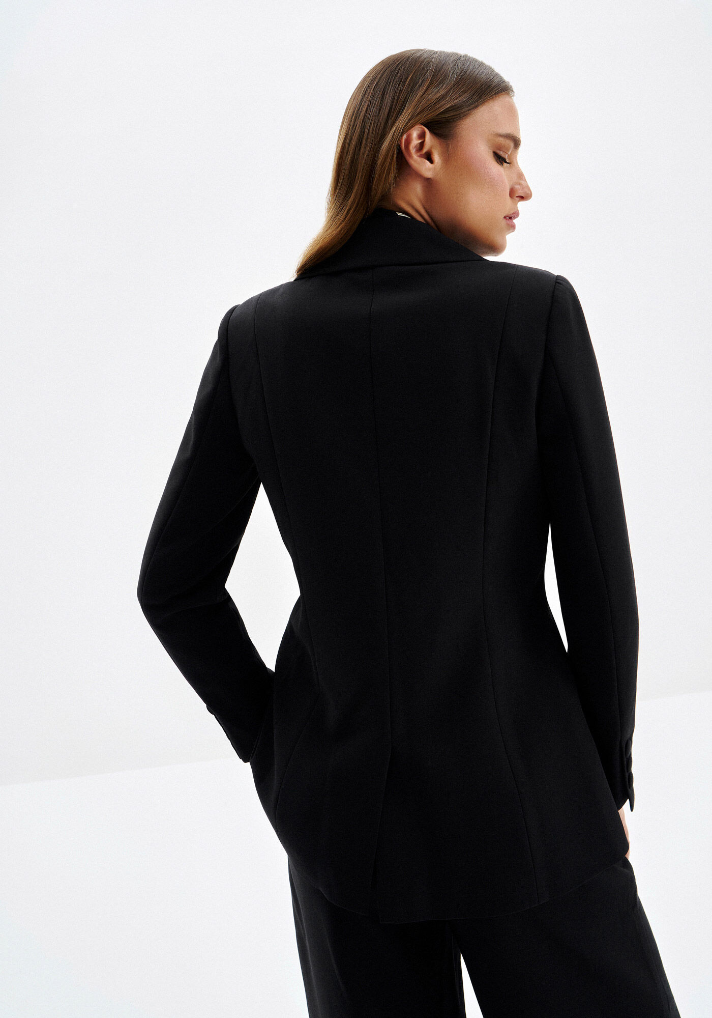 Blazer Alfaiataria Cl&aacute;ssico com Abotoamento Duplo, , large.