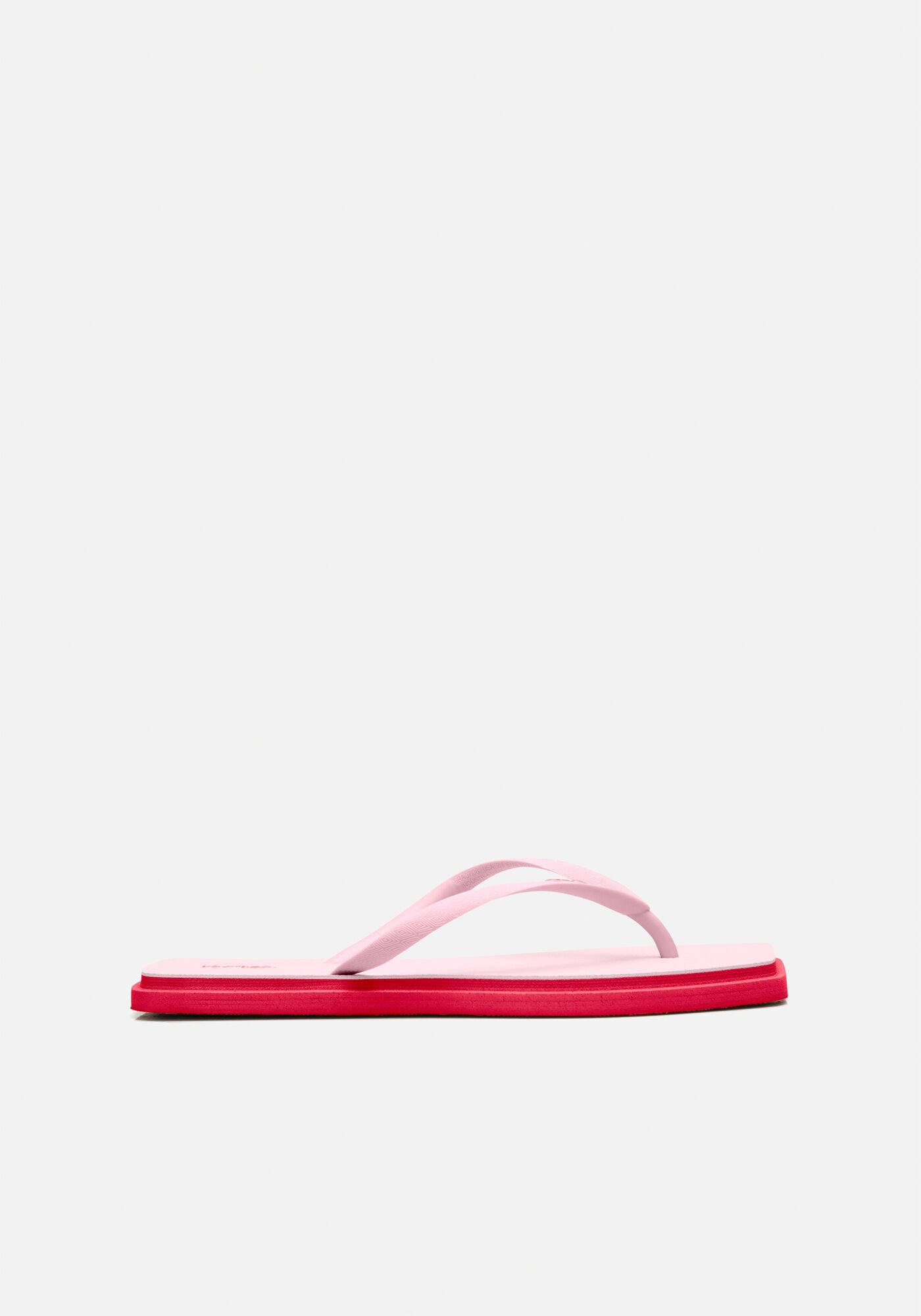 Chinelo Feminino De Tiras Com Frente Quadrada, ROSA AGATE, large.