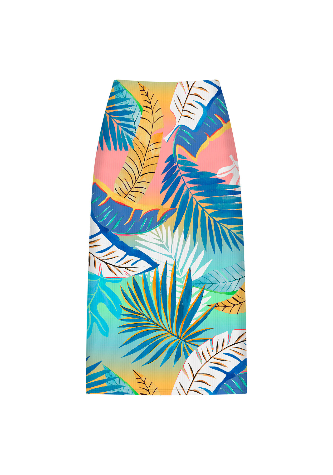 Saia M&iacute;di Justa Fenda Estampa, , large.