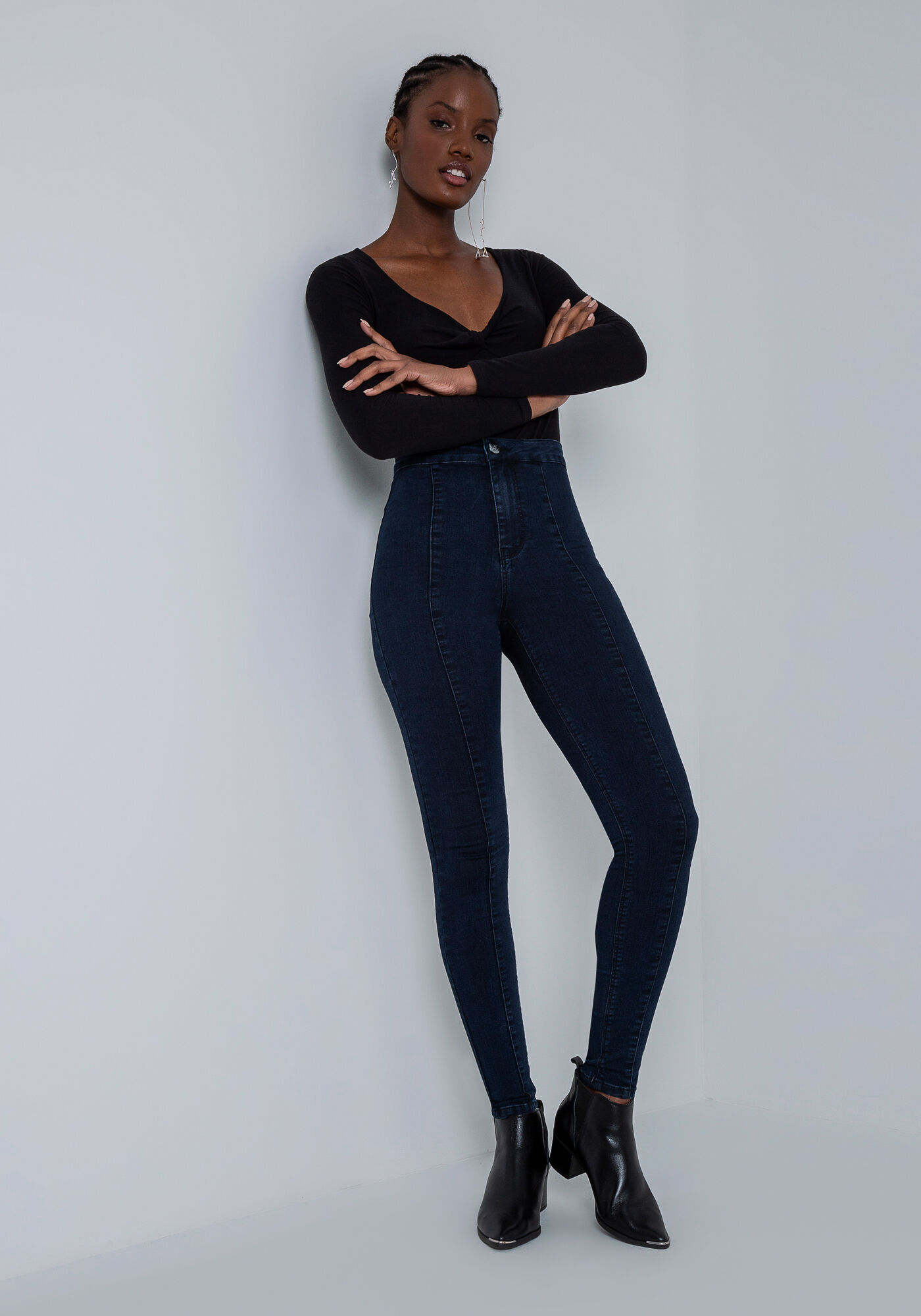 Calça jegging cintura alta best sale