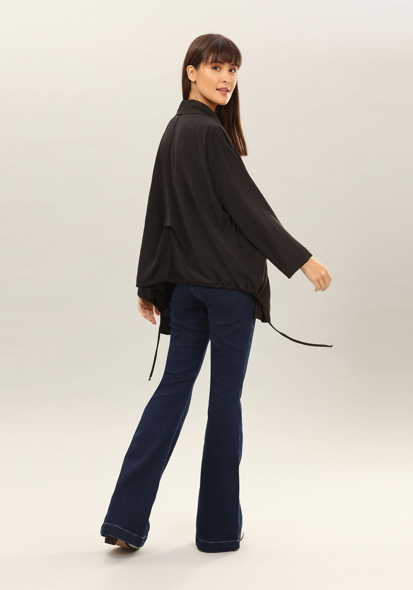 Jaqueta Ampla em Tecido, , large.