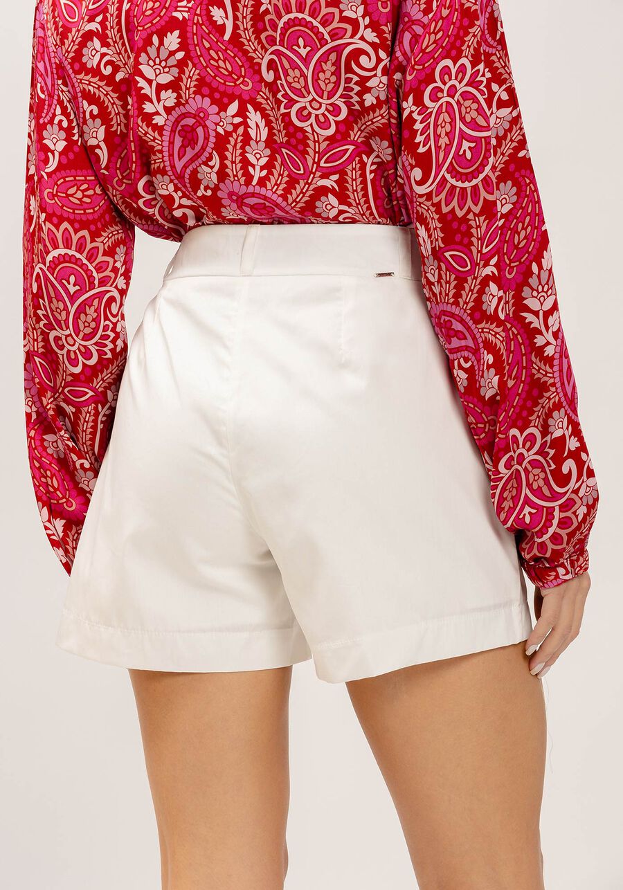 Shorts Alfaiataria em Tricoline com Bolso, . Shorts Alfaiataria em Tricoline com Bolso, , large.