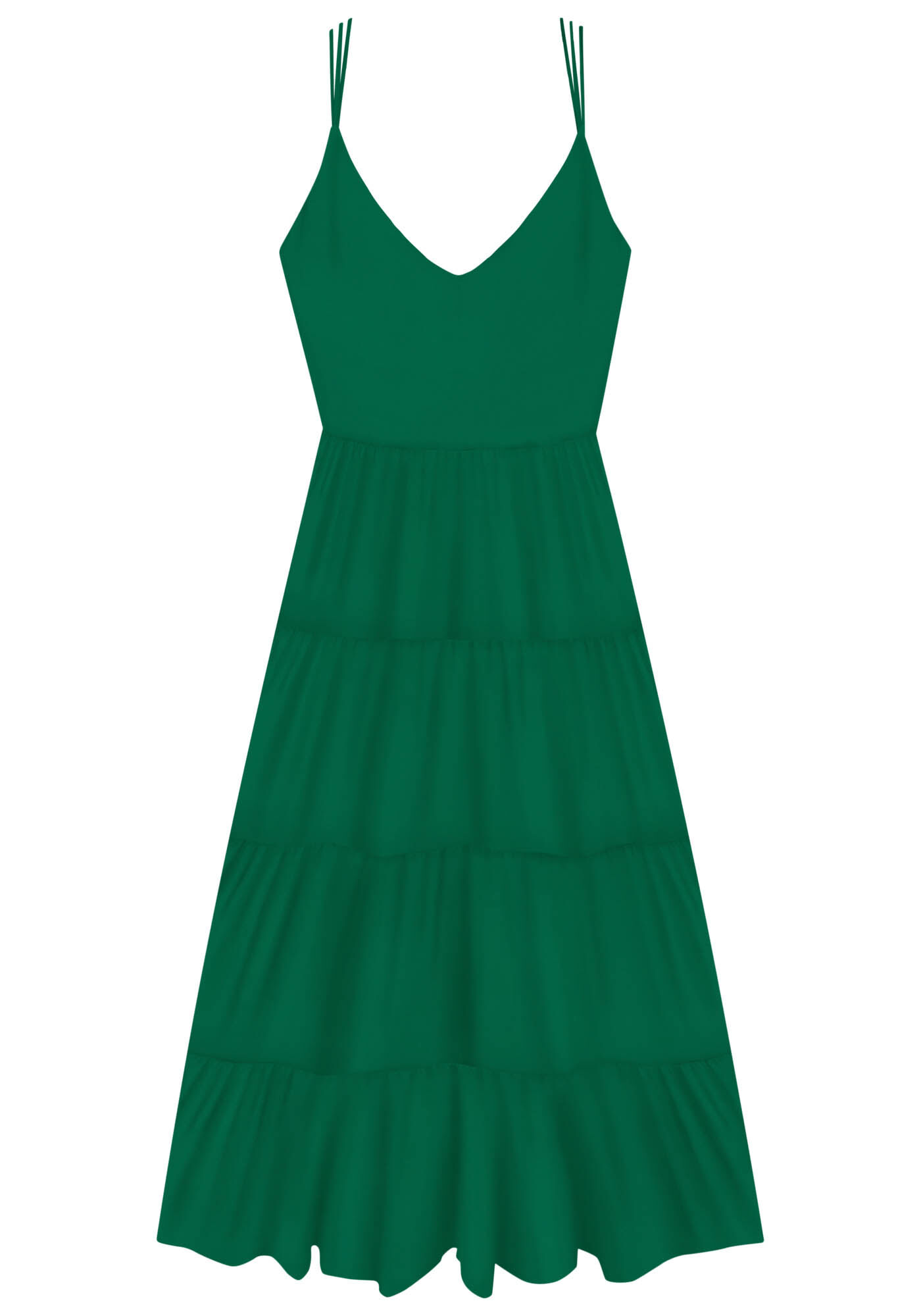 Vestido Midi em Camadas e Amarra&ccedil;&atilde;o Cores, , large.