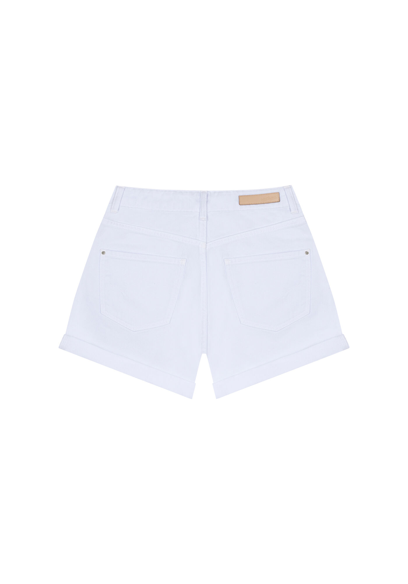Shorts Sarja Mom Cintura Alta, , large.
