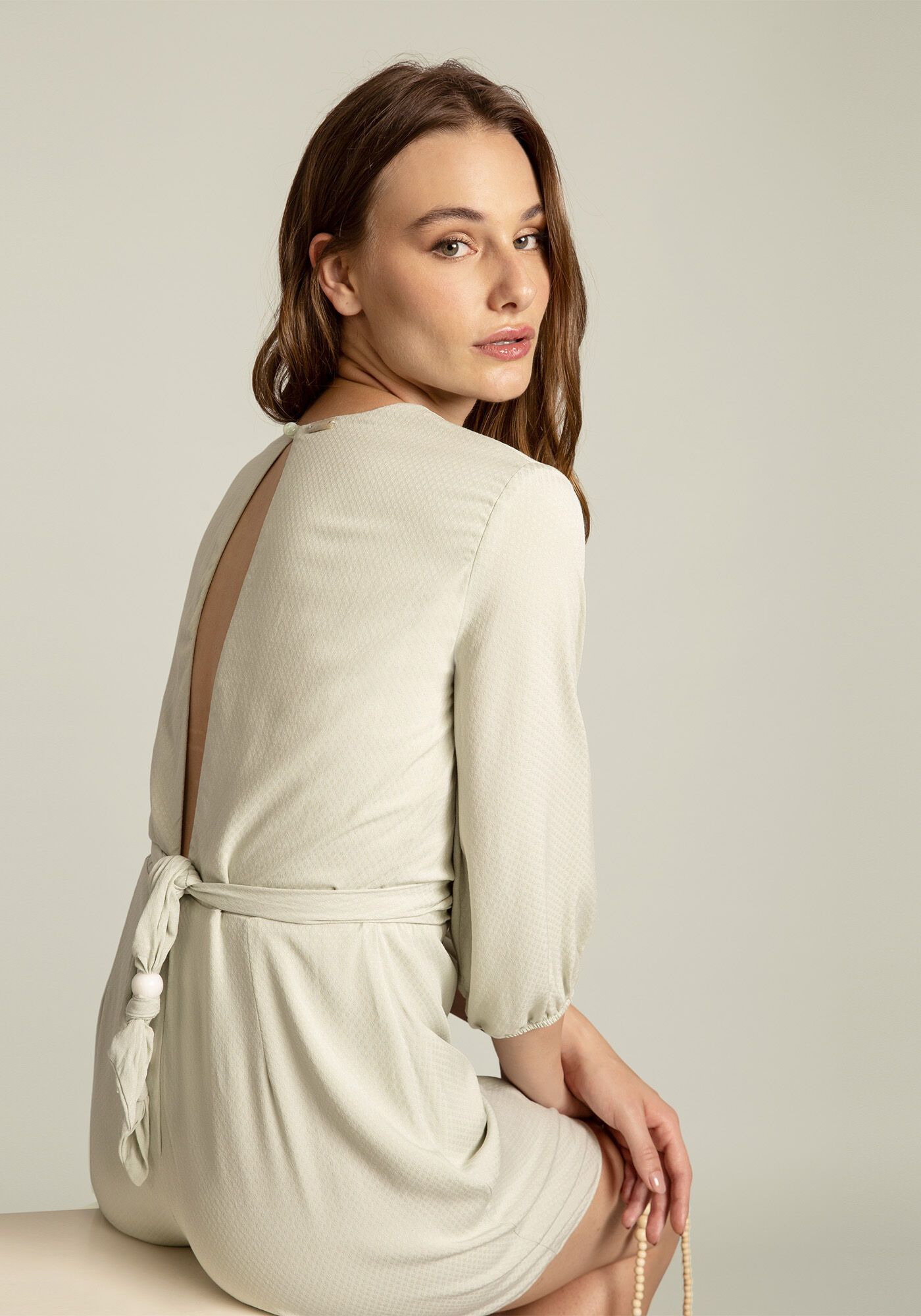 Macac&atilde;o Curto Mangas 3/4, , large.