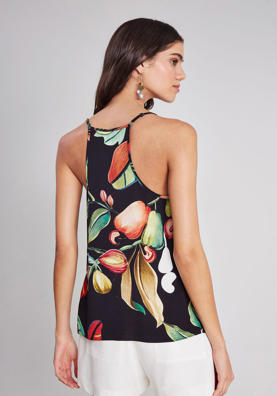 Blusa com Alças Estampa, . Blusa com Alças Estampa, , large.