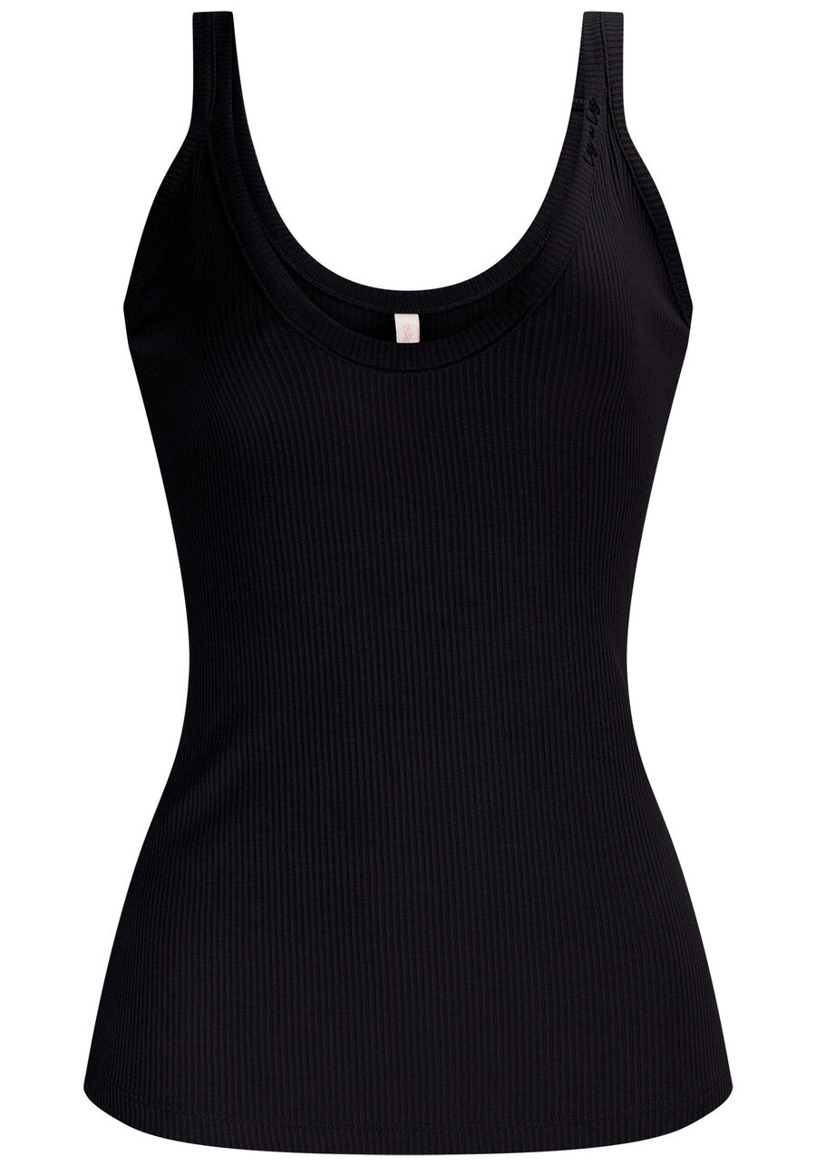 Blusa com Alças Canelada Basic, . Blusa com Alças Canelada Basic, , large.